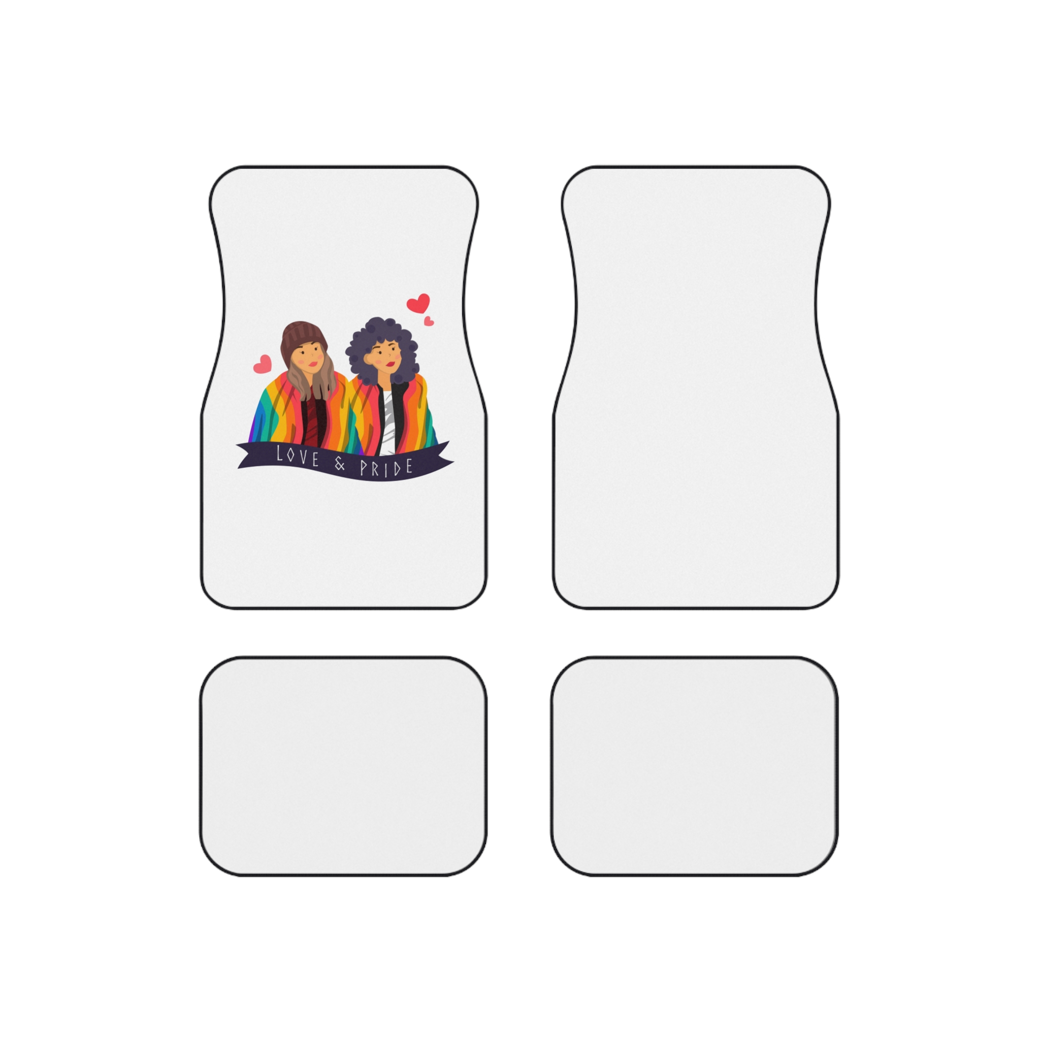 Social Media Lgbt Pride Day Template Love Pride Celebration Lgbt Pride Day Car Mats Set Of 4