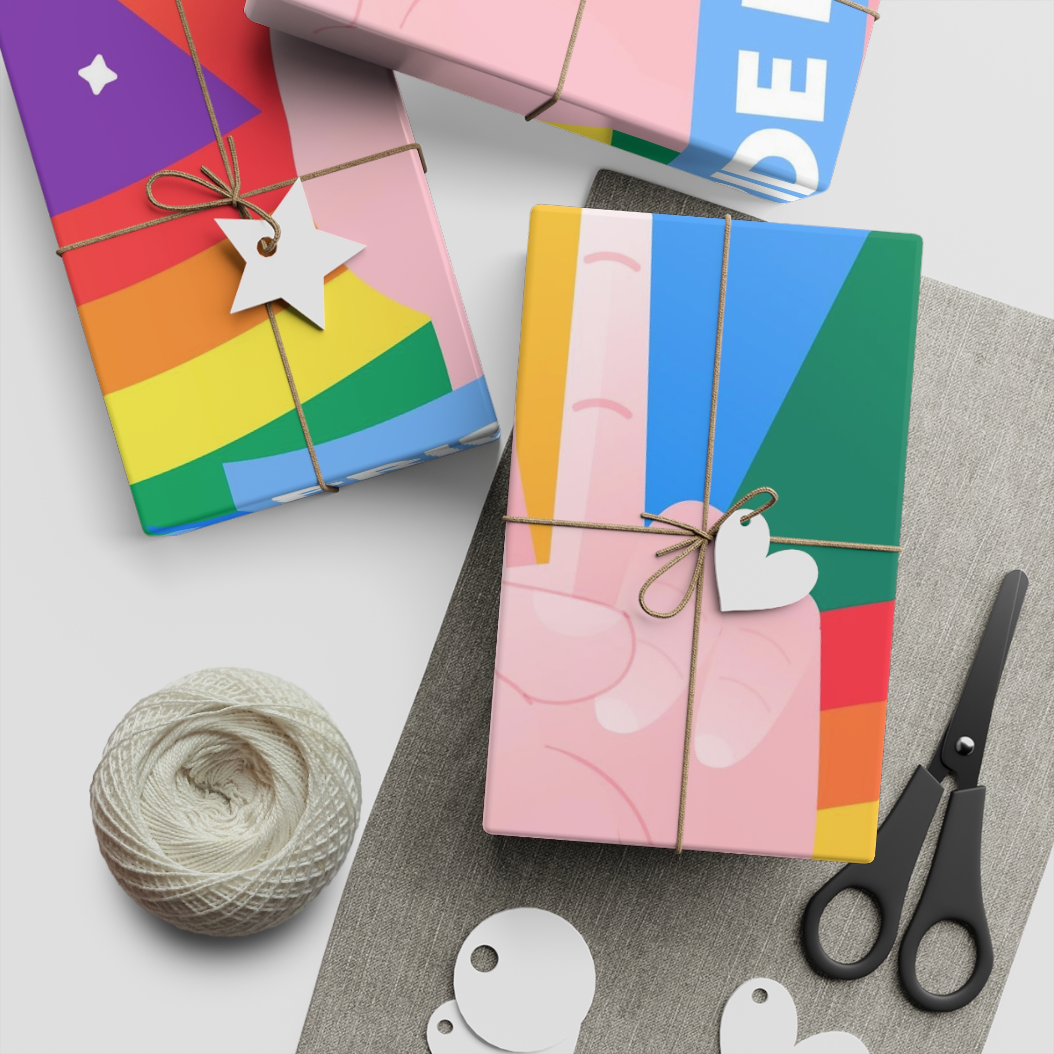 Pride Day Event Message Design Gift Wrapping Paper Sheets 1pc - Image 5