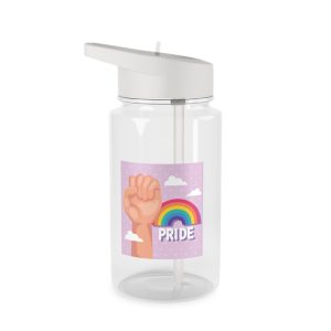 Pride Lettering With Rainbow Card Tritan Water Bottle