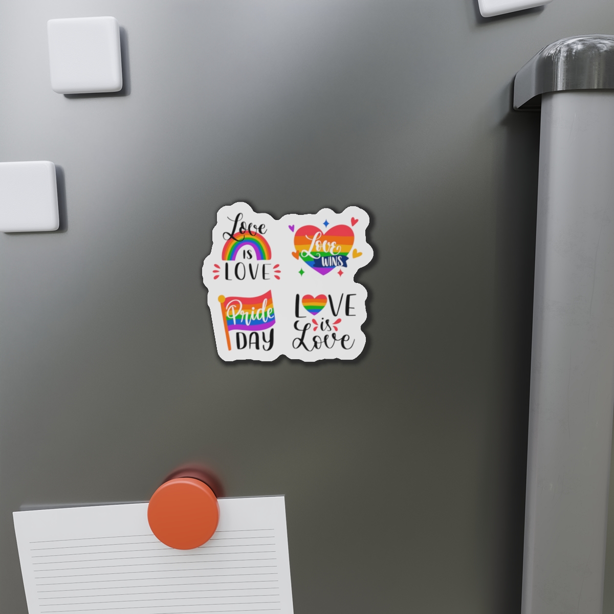 Hand Drawn Pride Day Label Collection Die Cut Magnets - Image 8