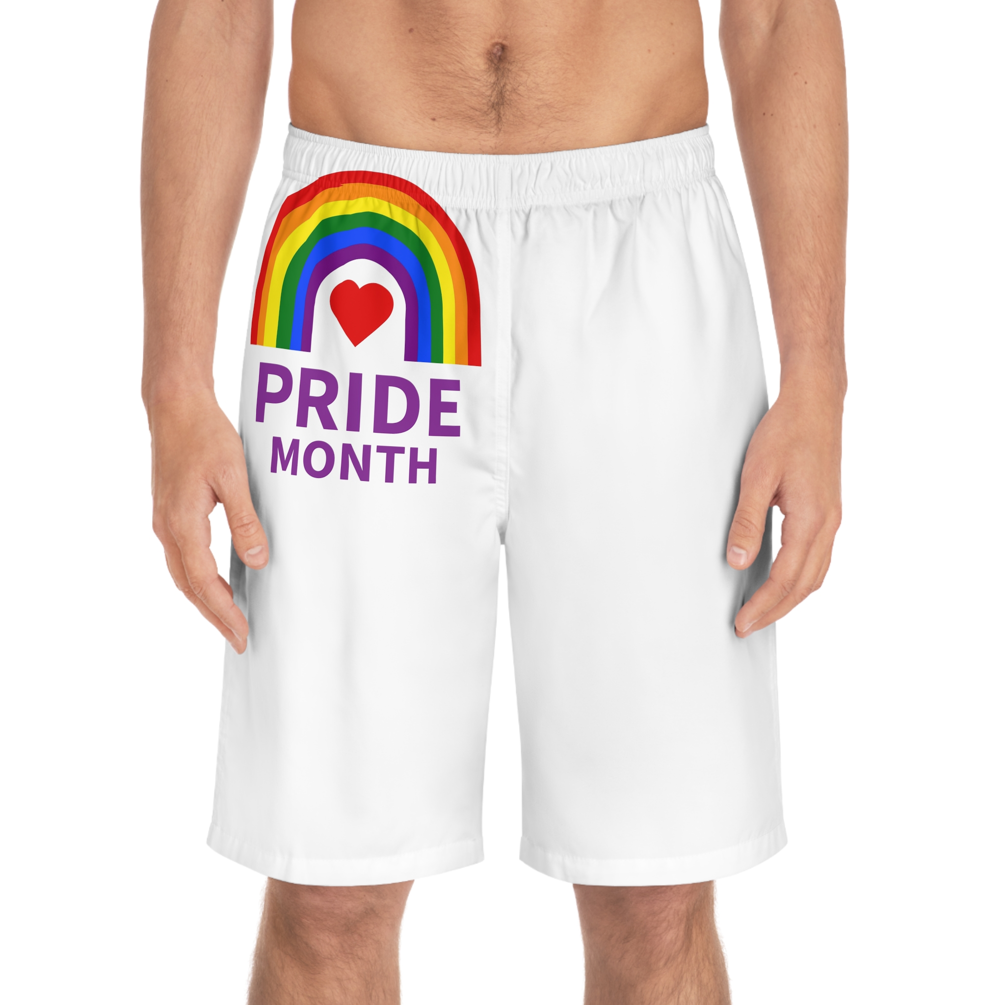 Pride Month Logo Template Design Mens Board Shorts Aop - Image 3
