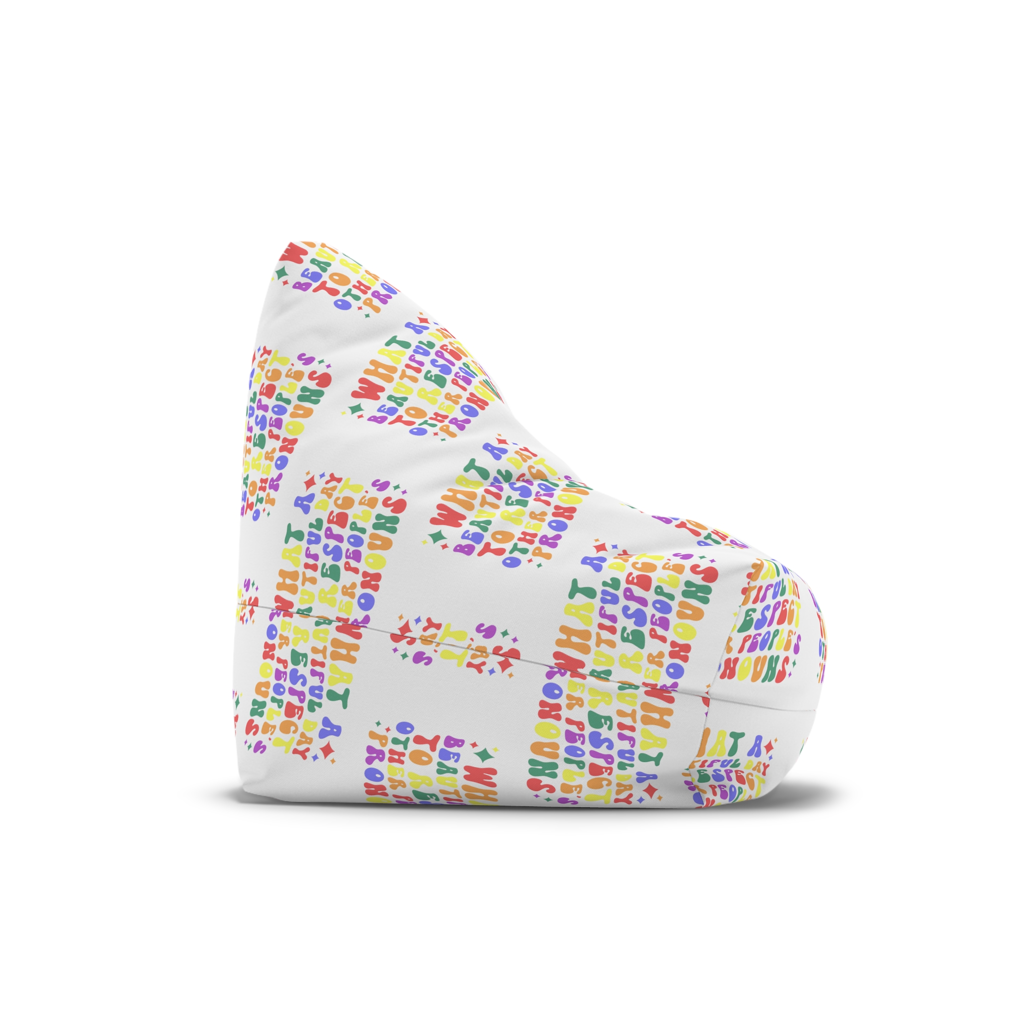 Pride Lgbt Gay Retro Tshirt Design(1) Bean Bag Chair Cover - Image 3
