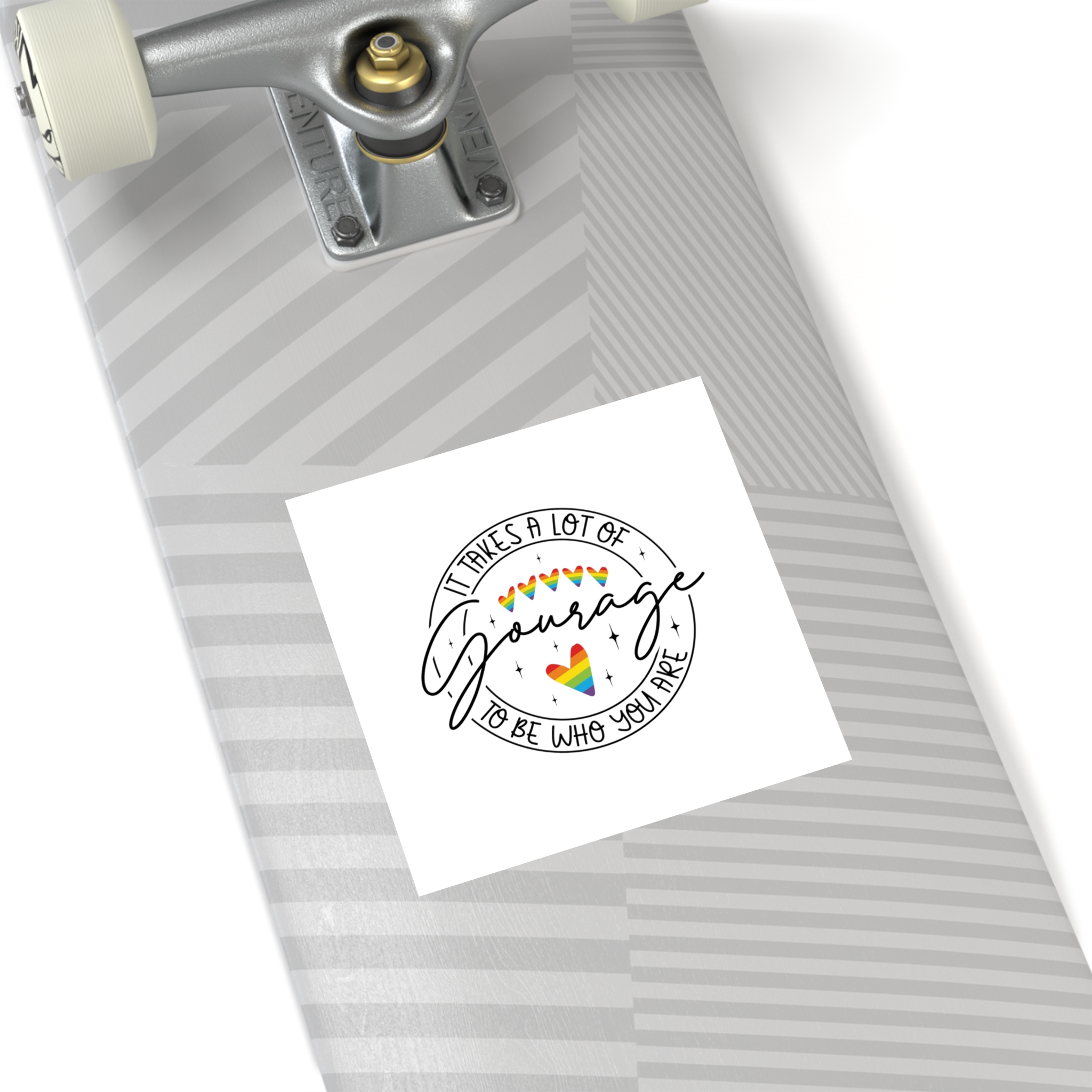 It Takes Lot Be Who You Are Gourage Laminate Stickers Square - Image 44