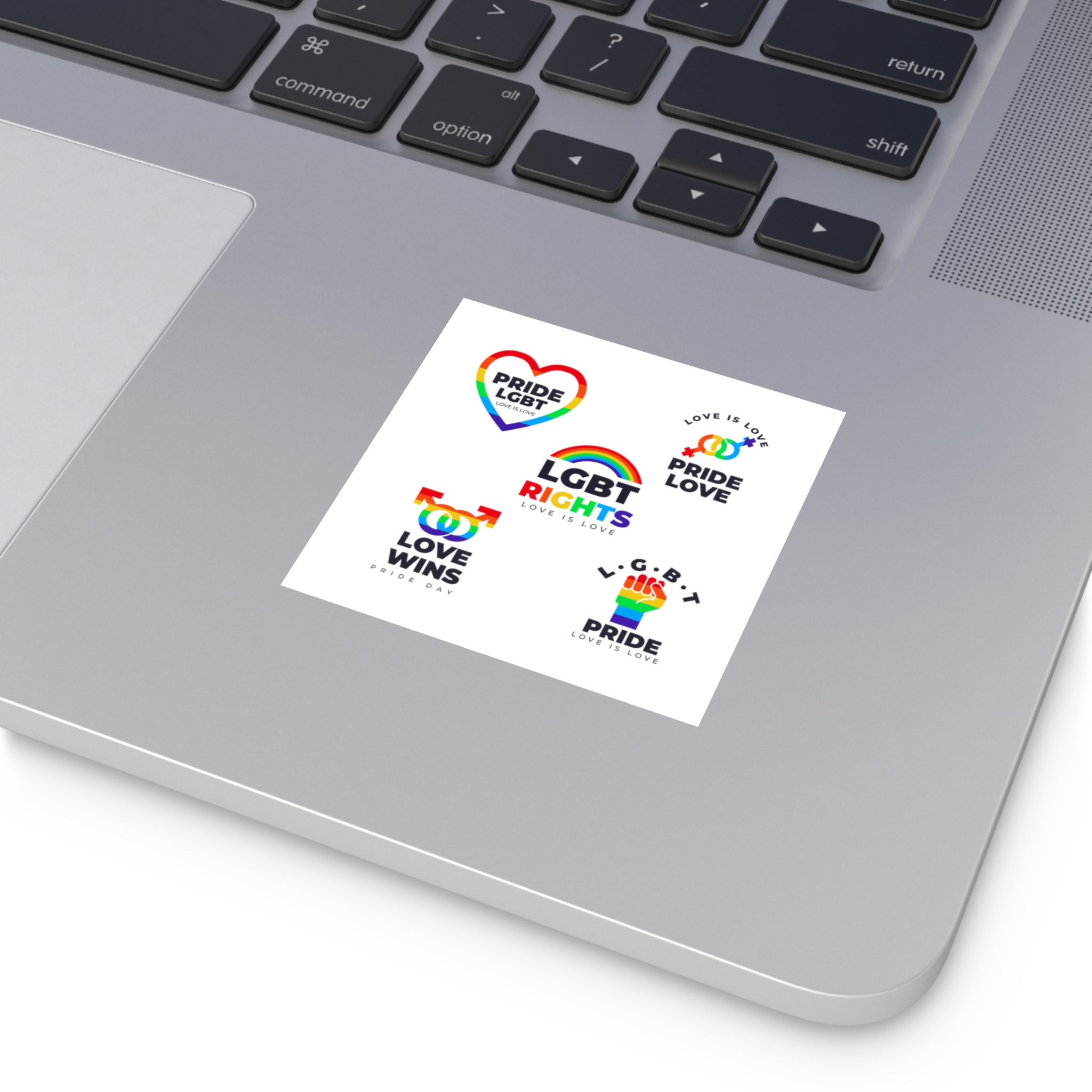 Pride Day Badges Collection Laminate Stickers Square - Image 11