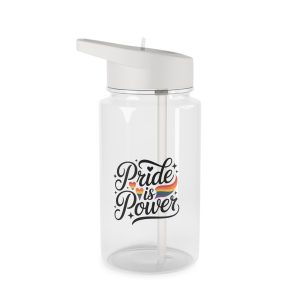 Pride Is Power T Shirt Design Isolated White Background 2 Tritan Water Bottle