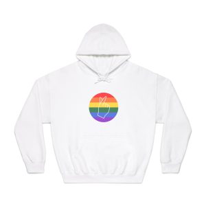 Lgbtq Diversity Rainbow Pride Concept Vector Isolated Illustration Unisex Dryblend Hooded Sweatshirt