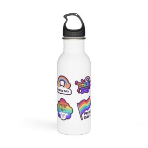 Labels With Pride Day Event Stainless Steel Water Bottle