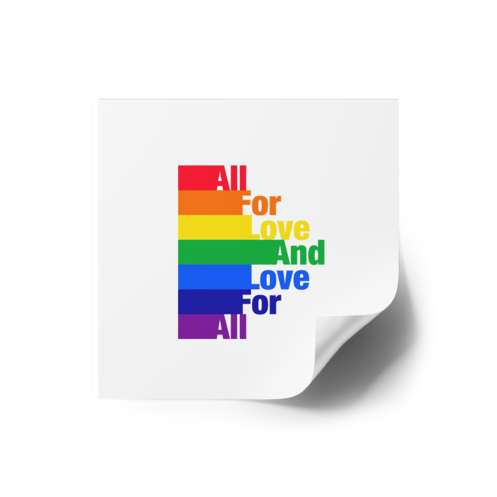 Pride Illustration Laminate Stickers Square - Image 6