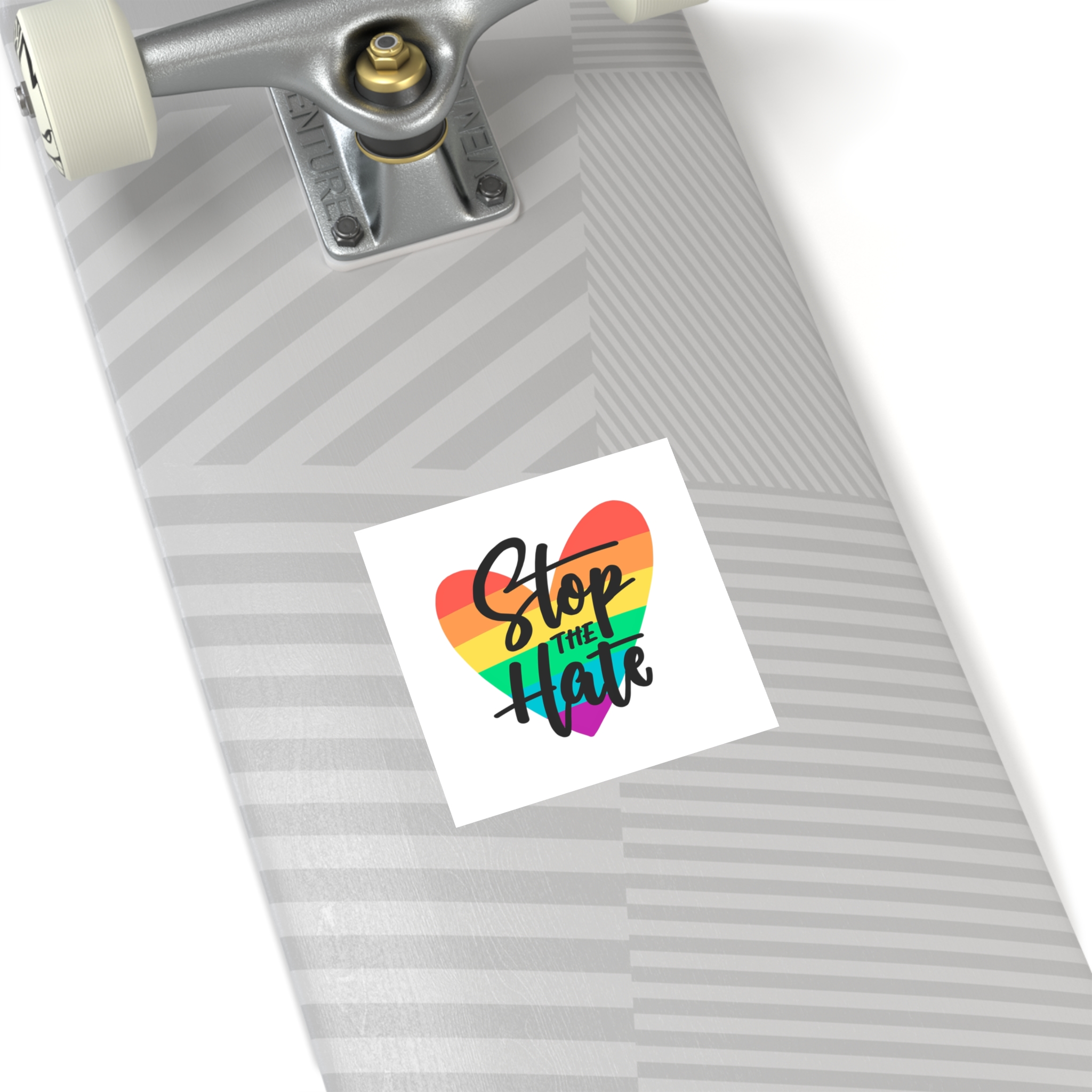Pride Day Lettering Concept(1) Laminate Stickers Square - Image 20