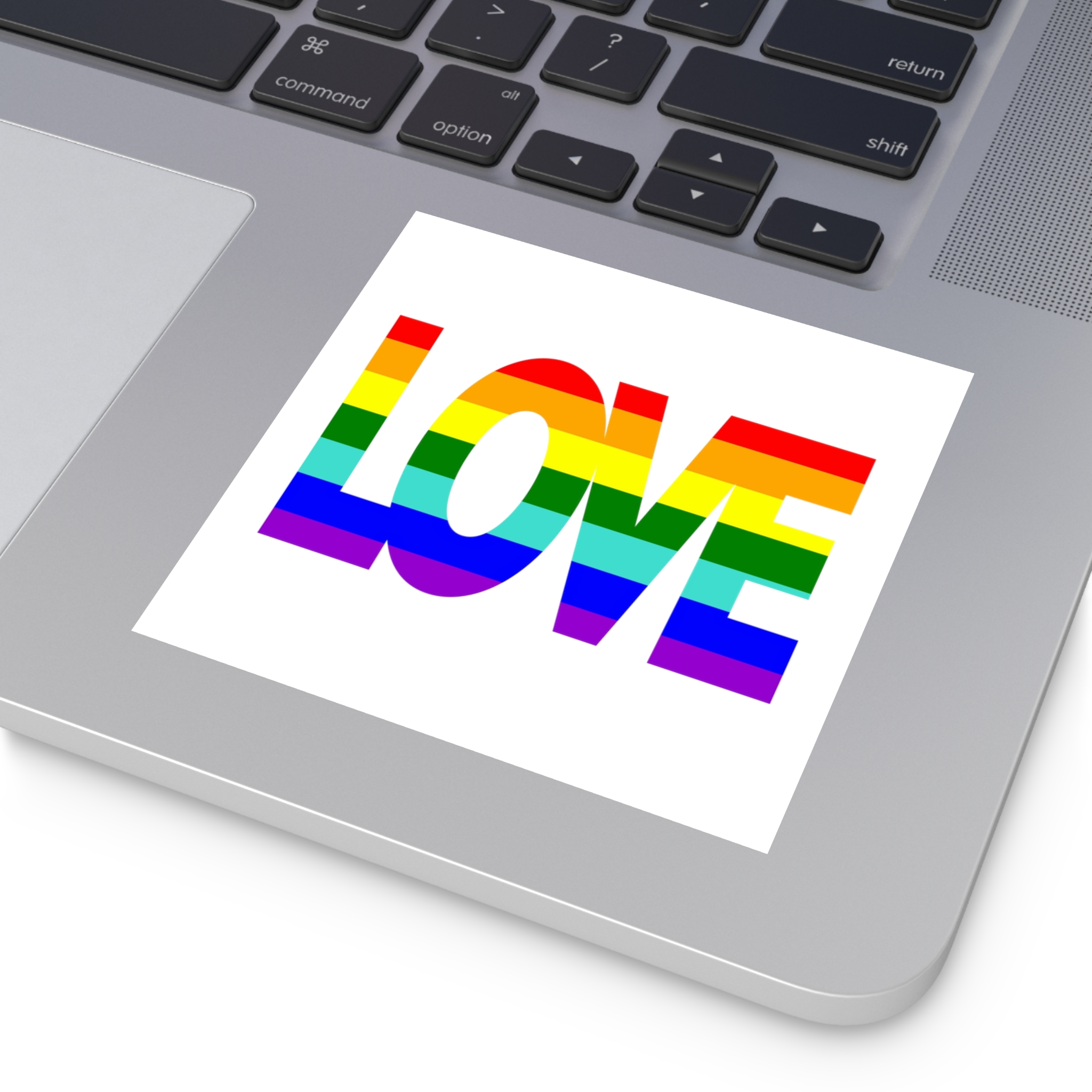 Lgbt Pride Flag Rainbow Flag Background Multicolored Peace Flag Movement Original Colors Symbol Laminate Stickers Square - Image 19