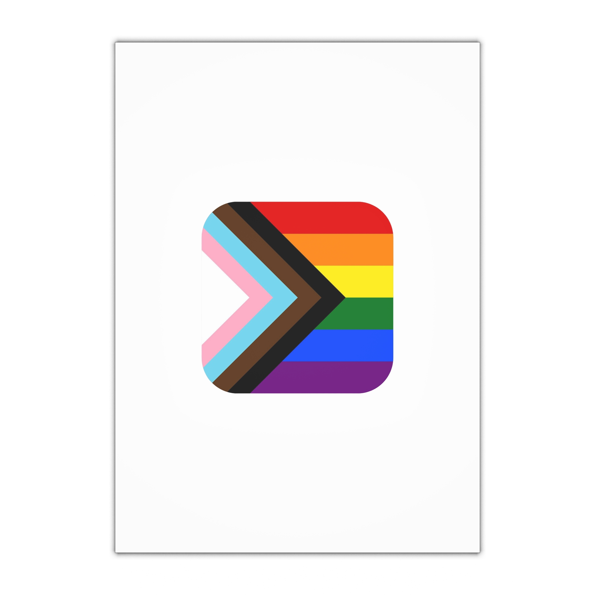 New Pride Flag Lgbtq Vector Illustartion Gift Wrapping Paper Sheets 1pc