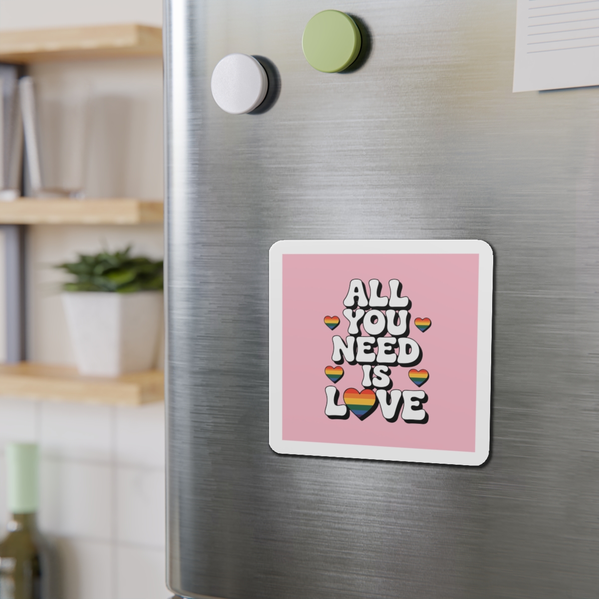 All You Need Is Love Pride Message Die Cut Magnets - Image 12