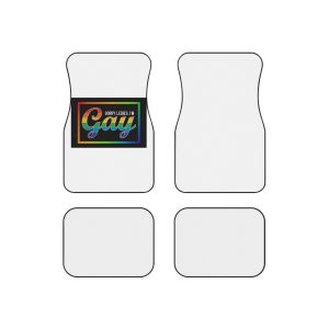 Pride Gay Rainbow Typography Vector Premium T Shirt(3) Car Mats Set Of 4