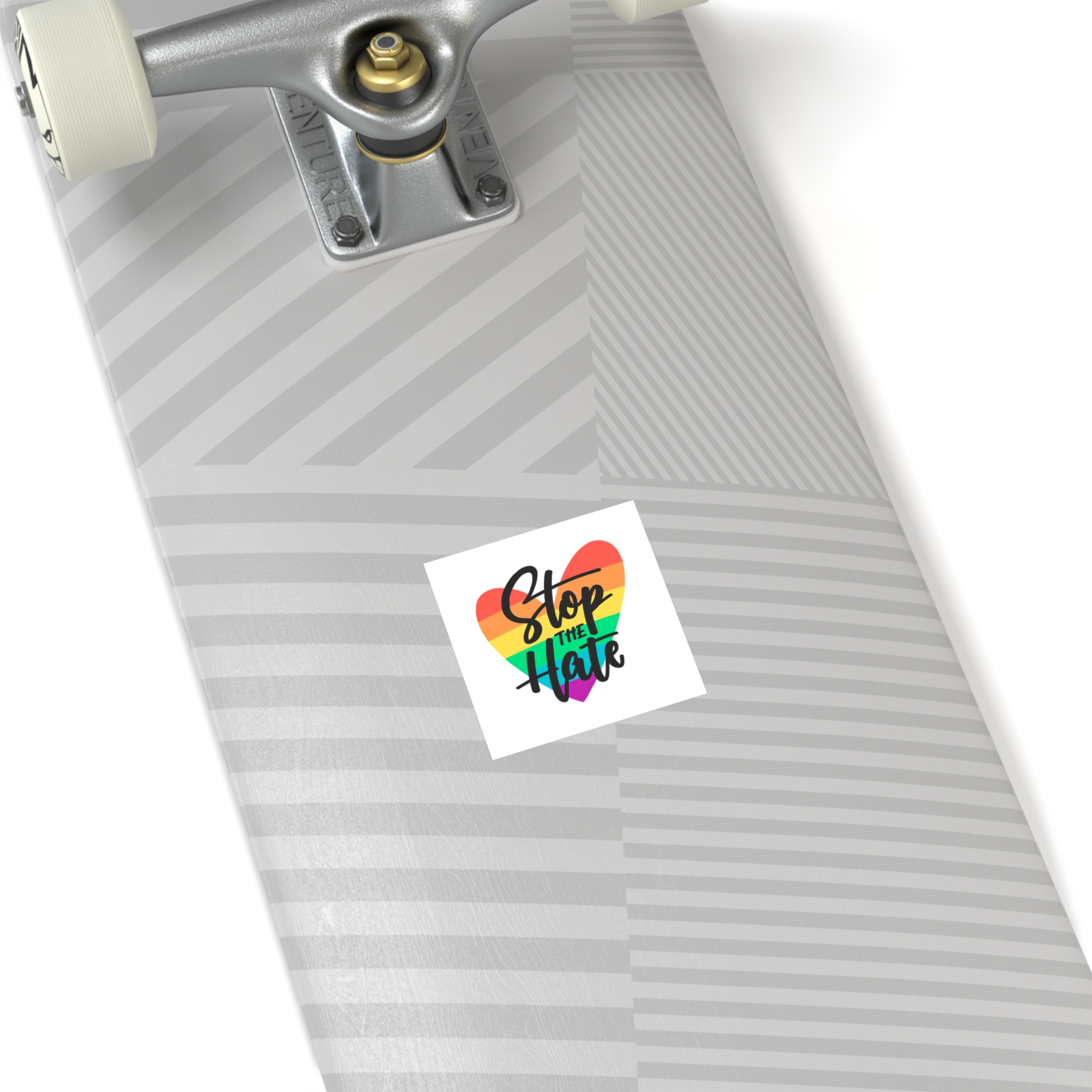 Pride Day Lettering Concept(1) Laminate Stickers Square - Image 4