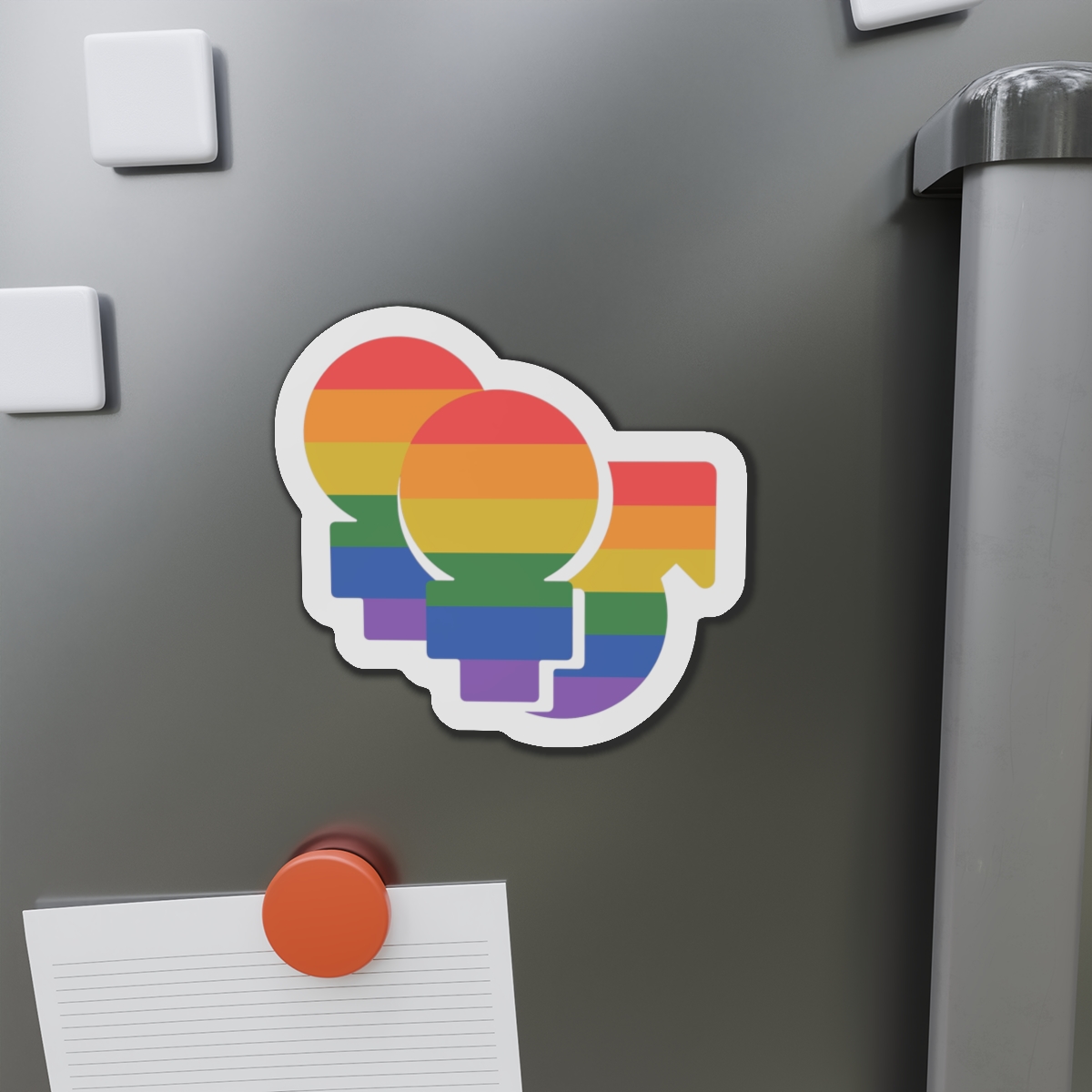 Lgbt Icon Isolated Black Background Diversity Human Right Concept Lgbt Community Vector Flat Illustration Poster Card Banner Die Cut Magnets - Image 14