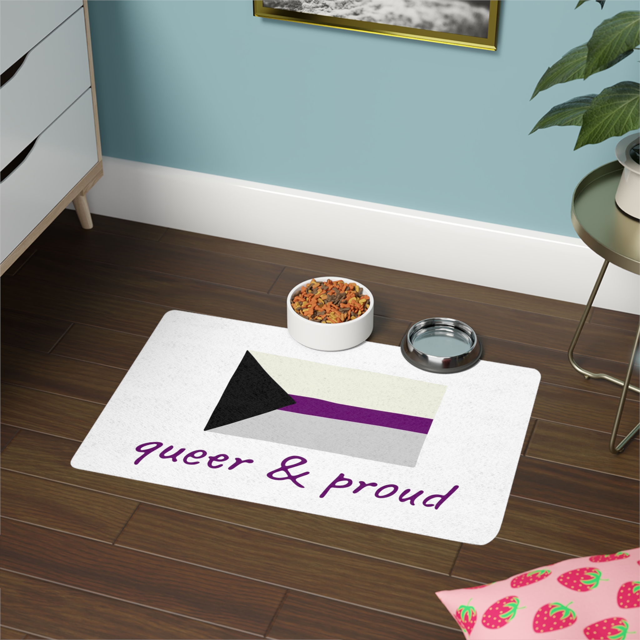 Colorful Demisexual Pride Flag Happy Pride Day Lgbtq Community Pride Month Vector Hand Drawn Doodle Posters Stickers Logo Cards Pet Food Mat 12x18 - Image 4