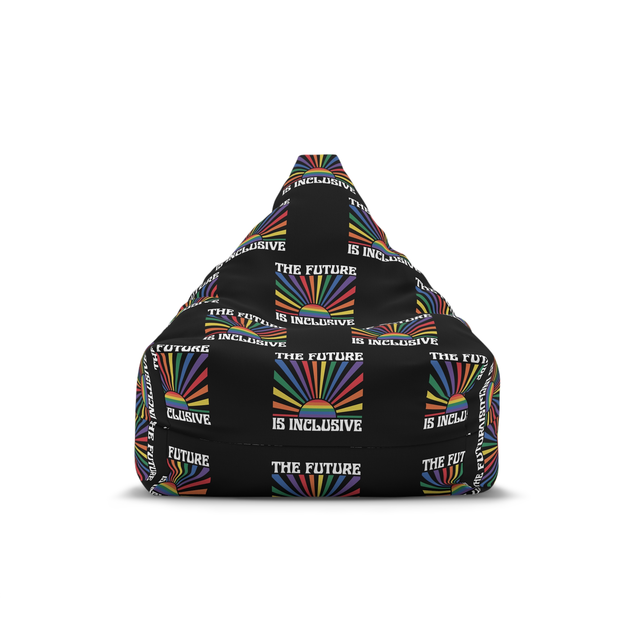 Pride Lgbtq Gay Typography Vector Tshirt Design Bean Bag Chair Cover