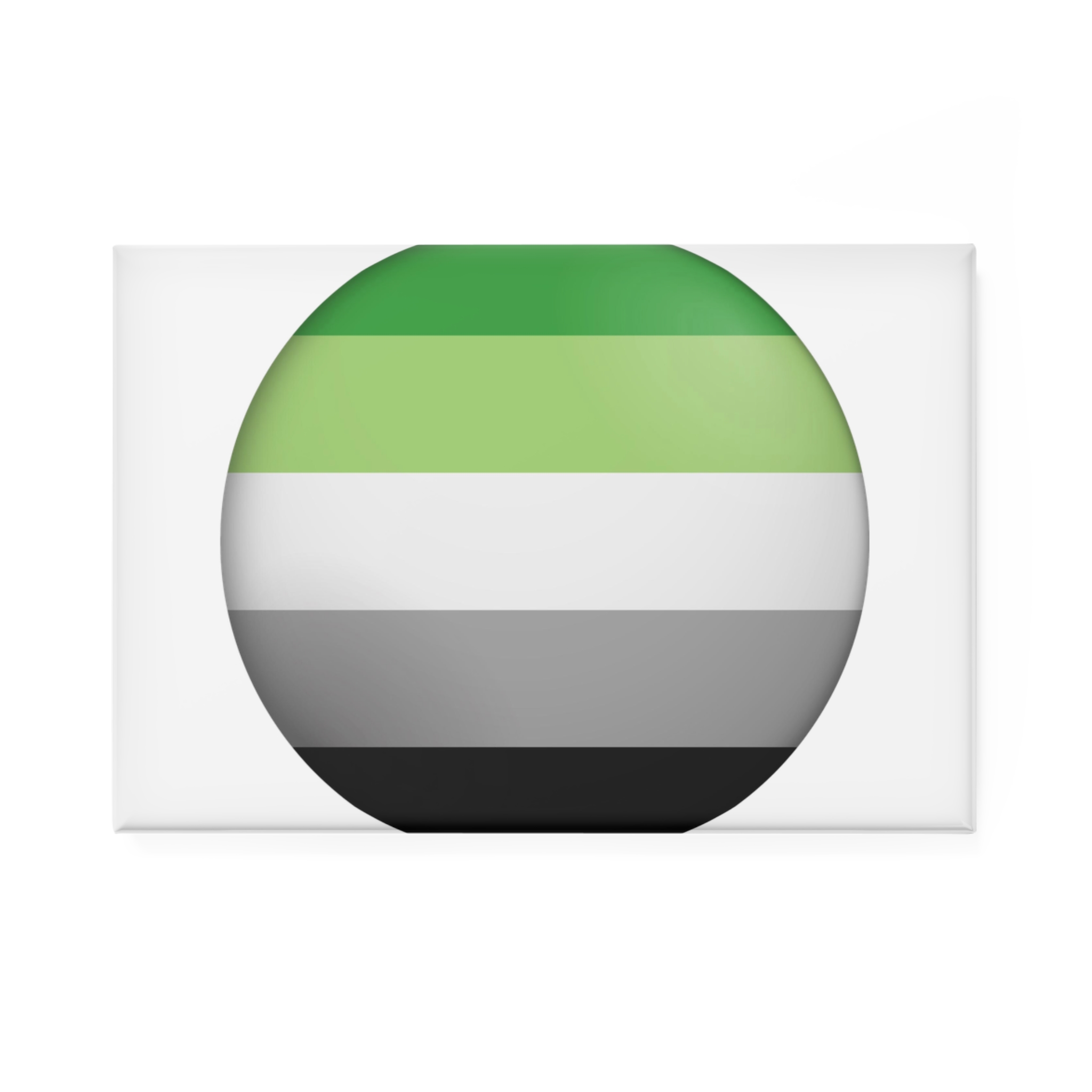Flag Aromantic Lgbtq Glossy Circular Flag Button Appearance 3d Icon Design With Depth Button Magnet Rectangle 1 And 10 Pcs - Image 5