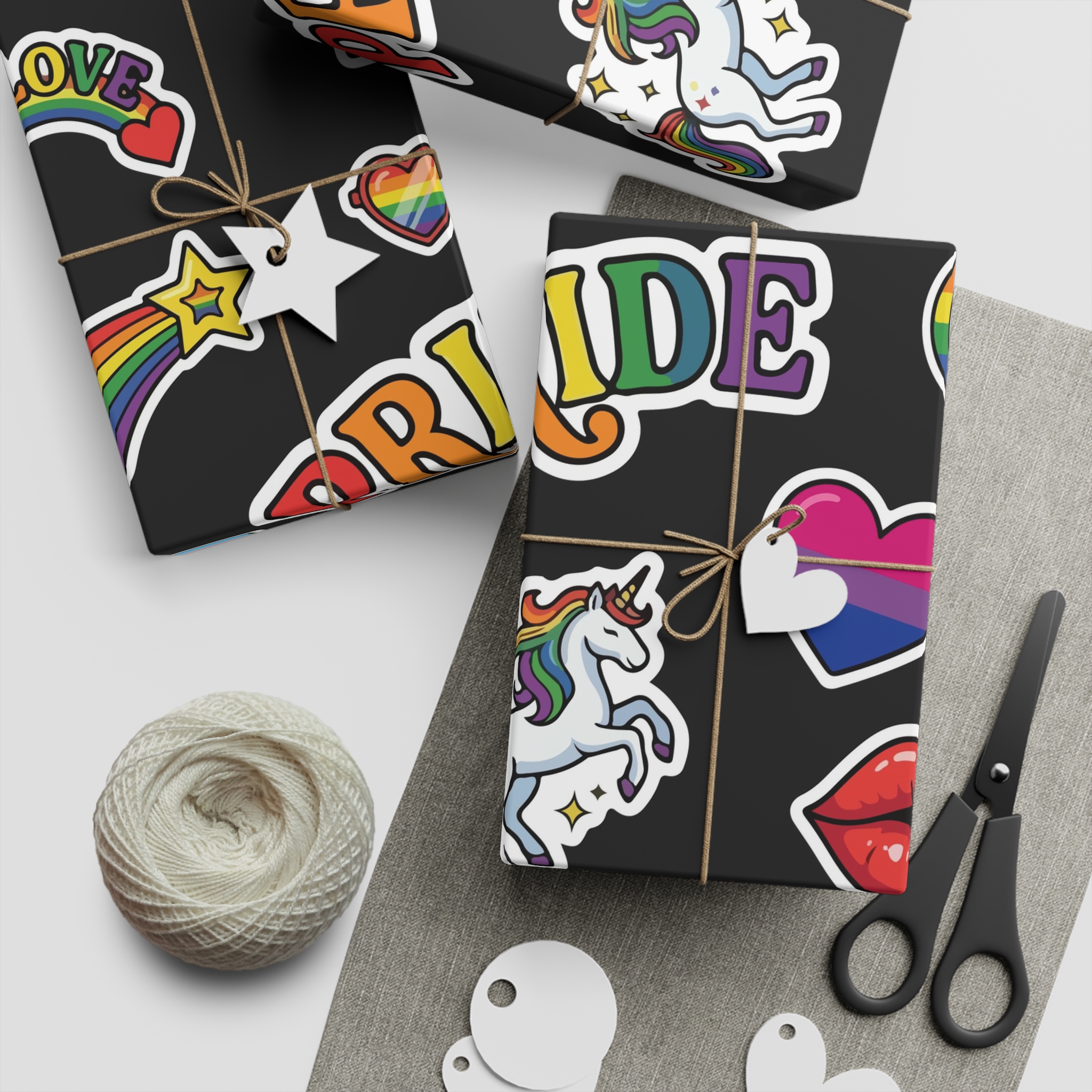 Lesbian Pride Design 17553F Gift Wrapping Paper Sheets 1pc - Image 2
