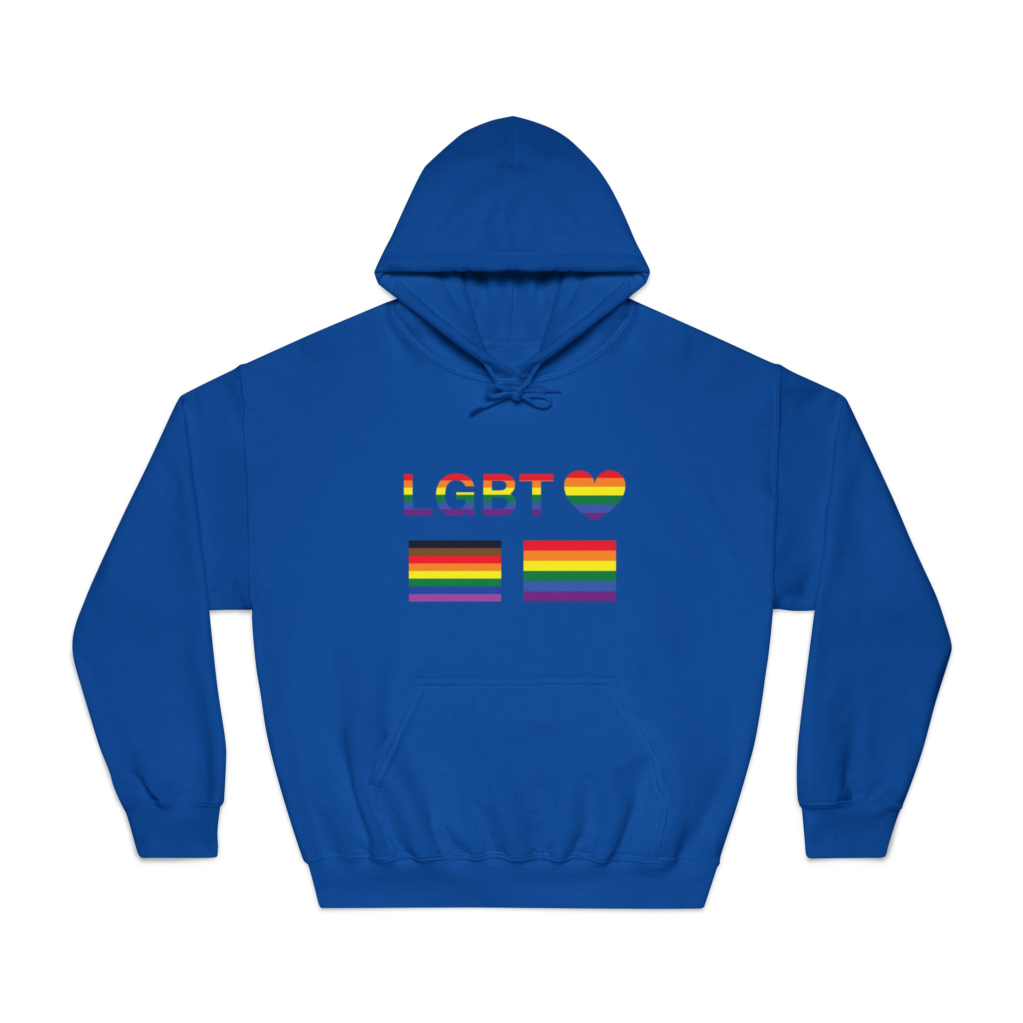 Lgbt Word Text Letter With Heart Rainbow Color Flag Isolated White Background Vector Illustrati Unisex Dryblend Hooded Sweatshirt - Image 25