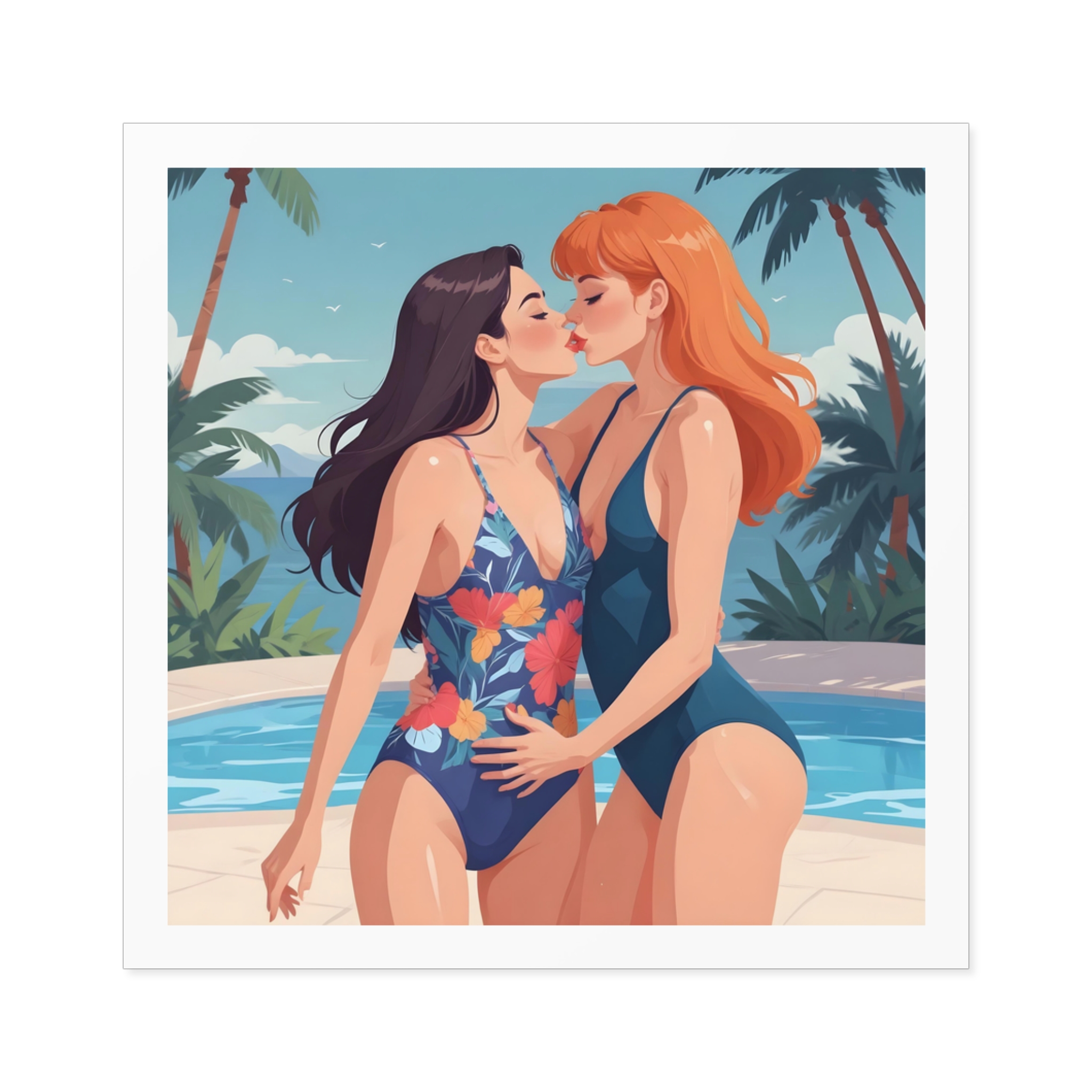Lesbian Pride Design 9A4265 Laminate Stickers Square - Image 17