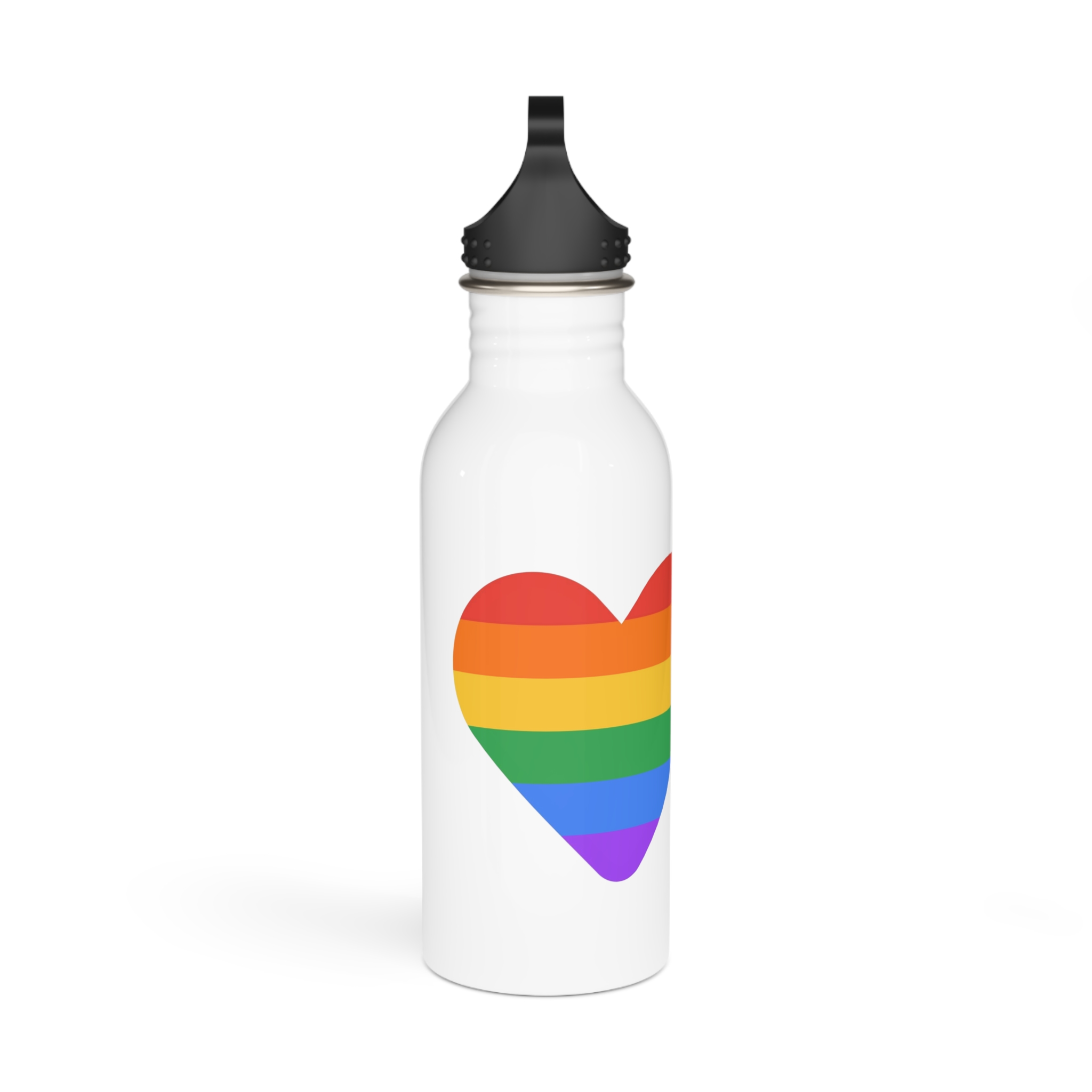 Lgbt Pride Month June Lgbt Flag Rainbow Flag Love Concept Vector Illustration Poster Stainless Steel Water Bottle - Image 2