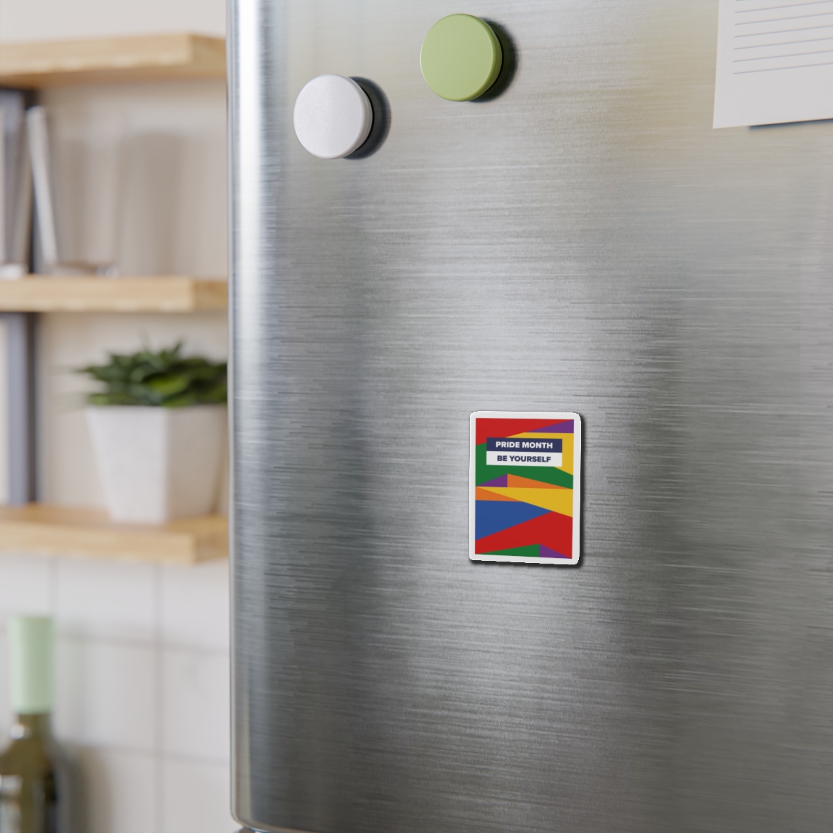 Lgbt Pride Month June Lesbian Gay Bisexual Transgender Lgbtq Flag Rainbow Vector(2) Die Cut Magnets - Image 3