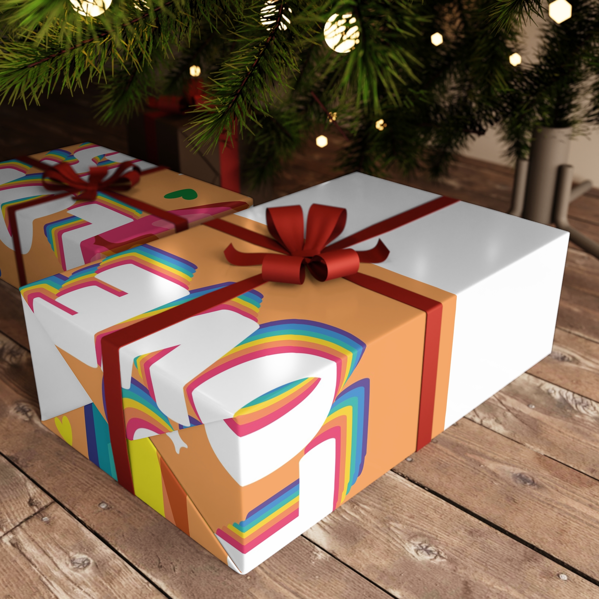 Love Is Love Lettering With Fist Gift Wrapping Paper Sheets 1pc - Image 3