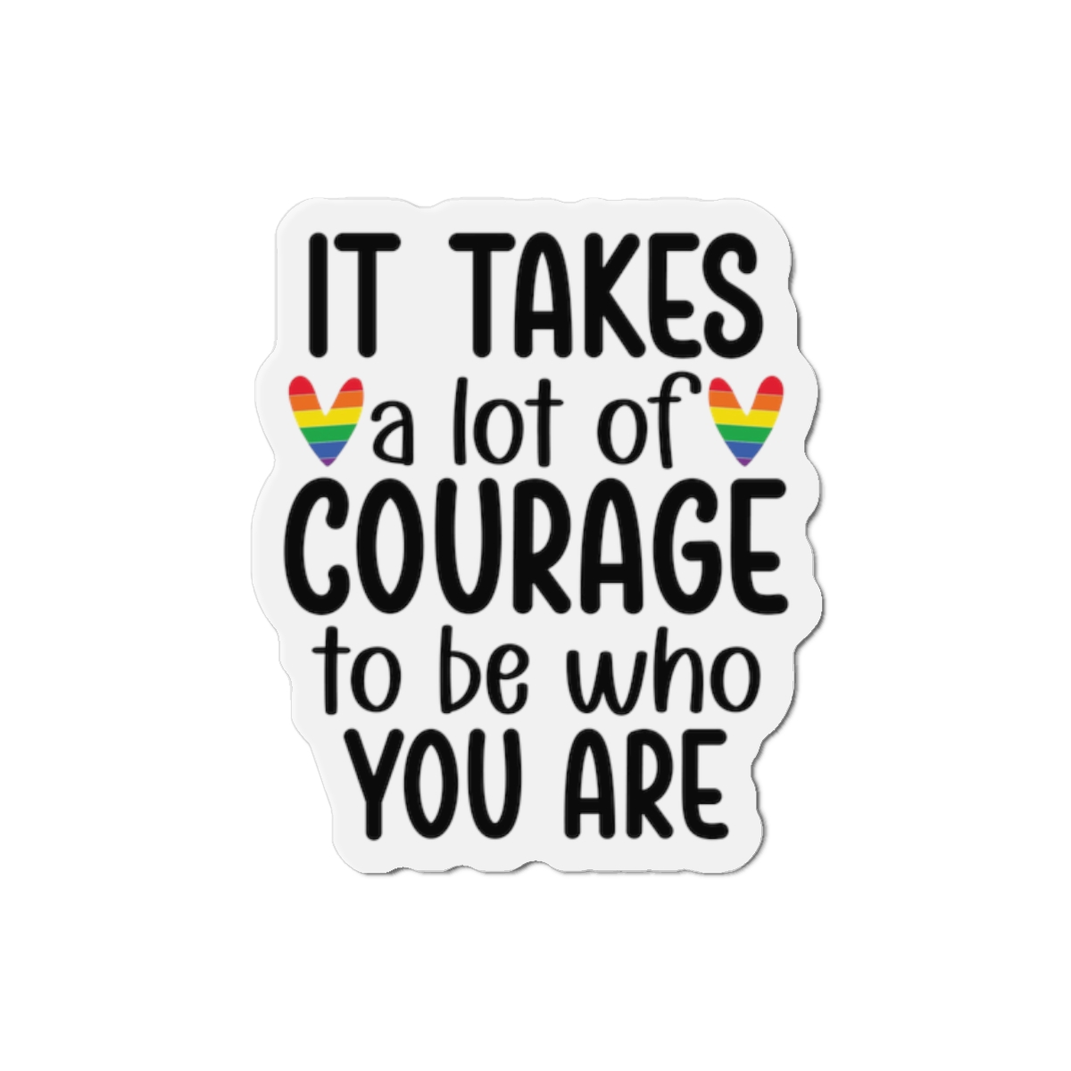 Gay Pride Svg Design(3) Die Cut Magnets