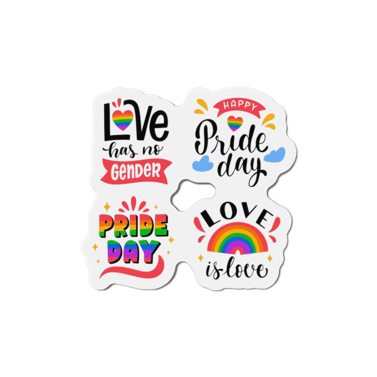 Hand Drawn Pride Day Label Collection(1) Die Cut Magnets - Image 4