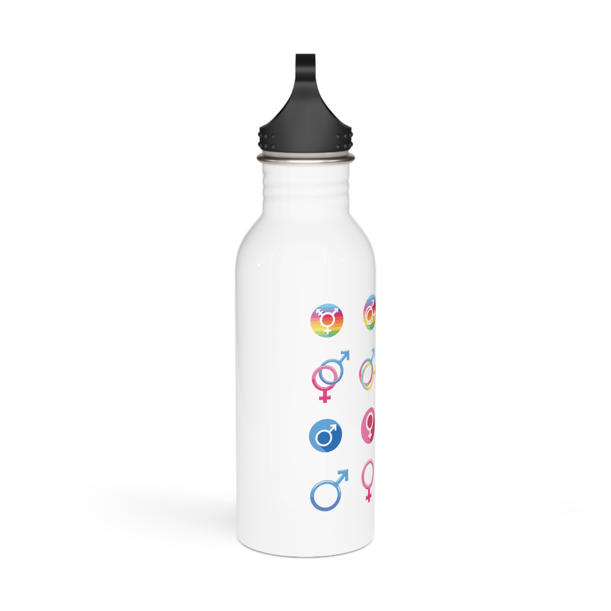 Gender Sexuality Identity Symbols Collection Stainless Steel Water Bottle - Image 2
