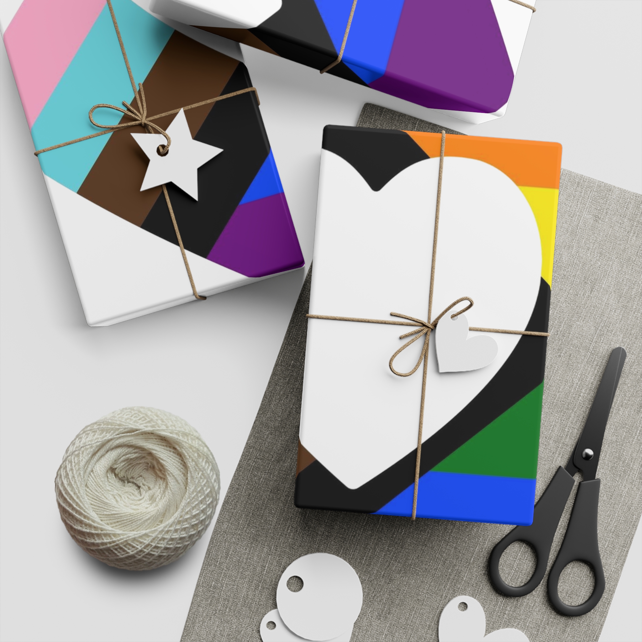 Progress Pride Flag Progress Pride Rainbow Flags Lgbtq Flag Gift Wrapping Paper Sheets 1pc - Image 5