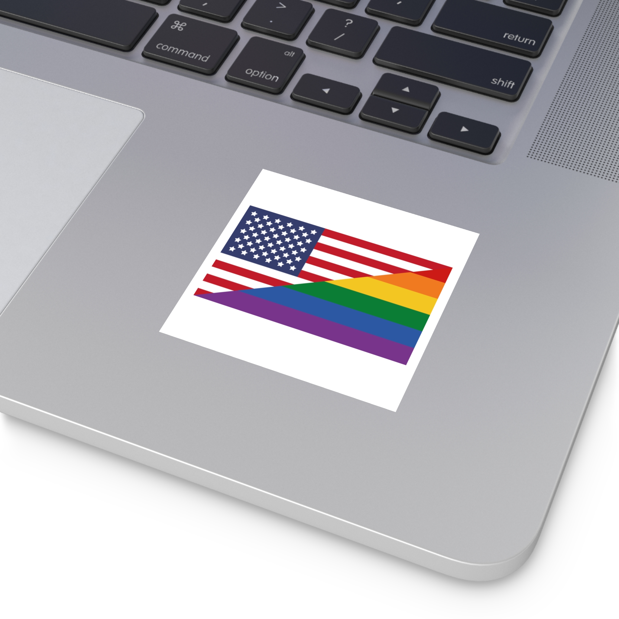 Lgbt Pride Month June Lesbian Gay Bisexual Transgender Lgbtq Flag Rainbow Vector(2) (1) Laminate Stickers Square - Image 11