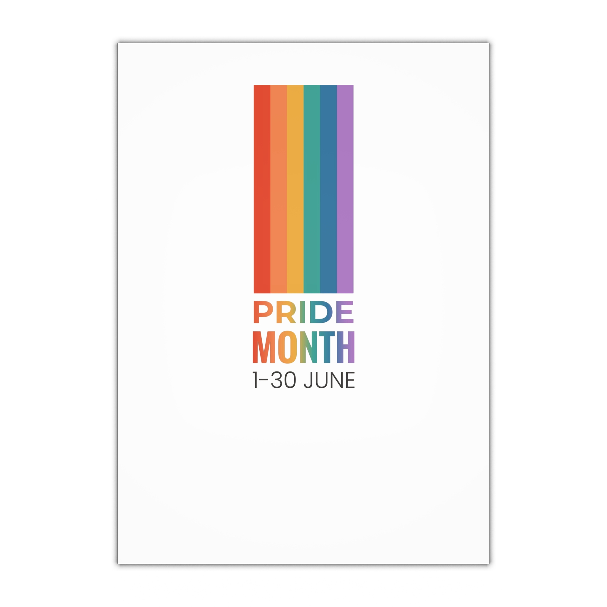 Lgbtq Pride Month Vertical Banner Card Poster Template With Rainbow Gay Parade Celebration Vector Gift Wrapping Paper Sheets 1pc