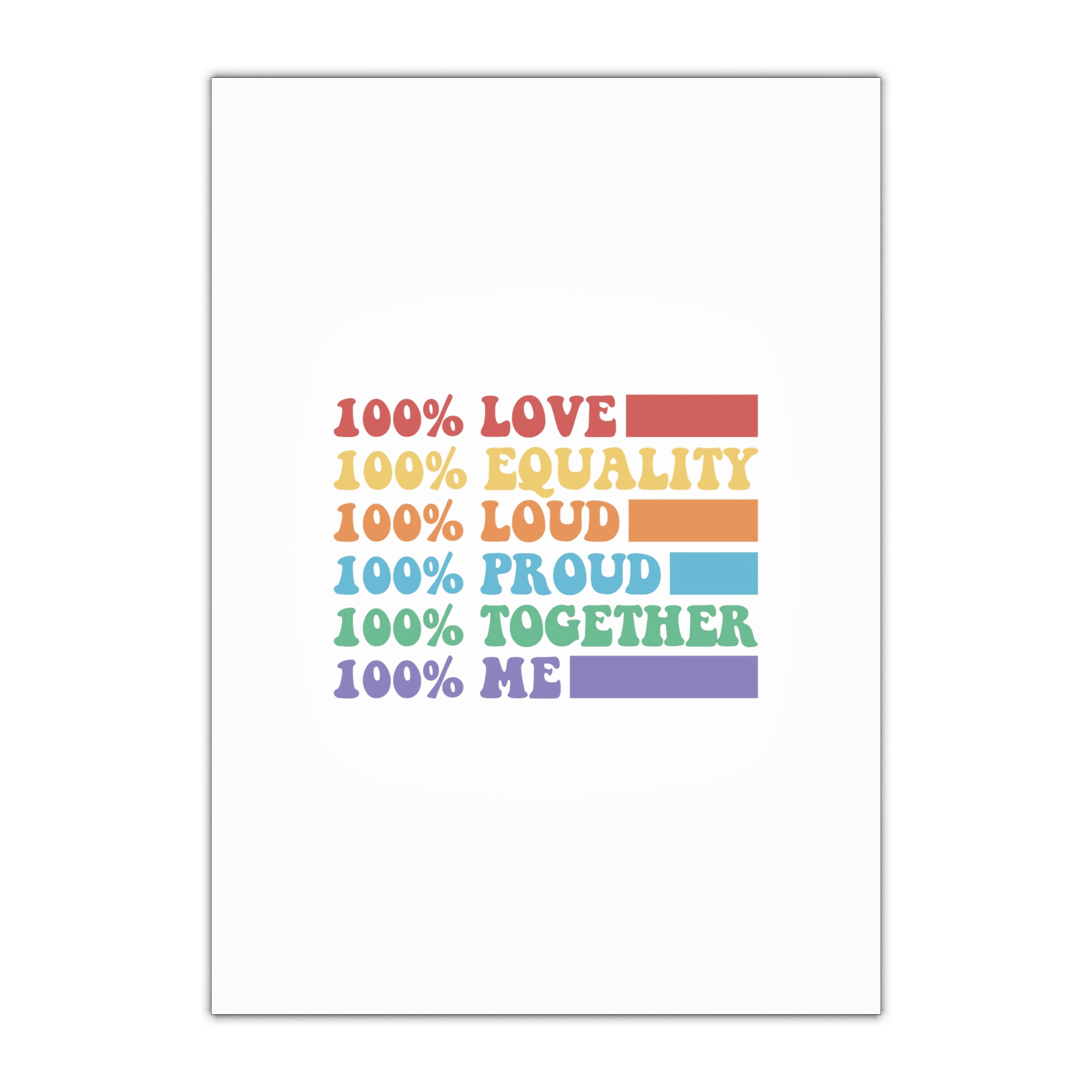 Pride Lgbt Gay Typography T Shirt Design Gift Wrapping Paper Sheets 1pc