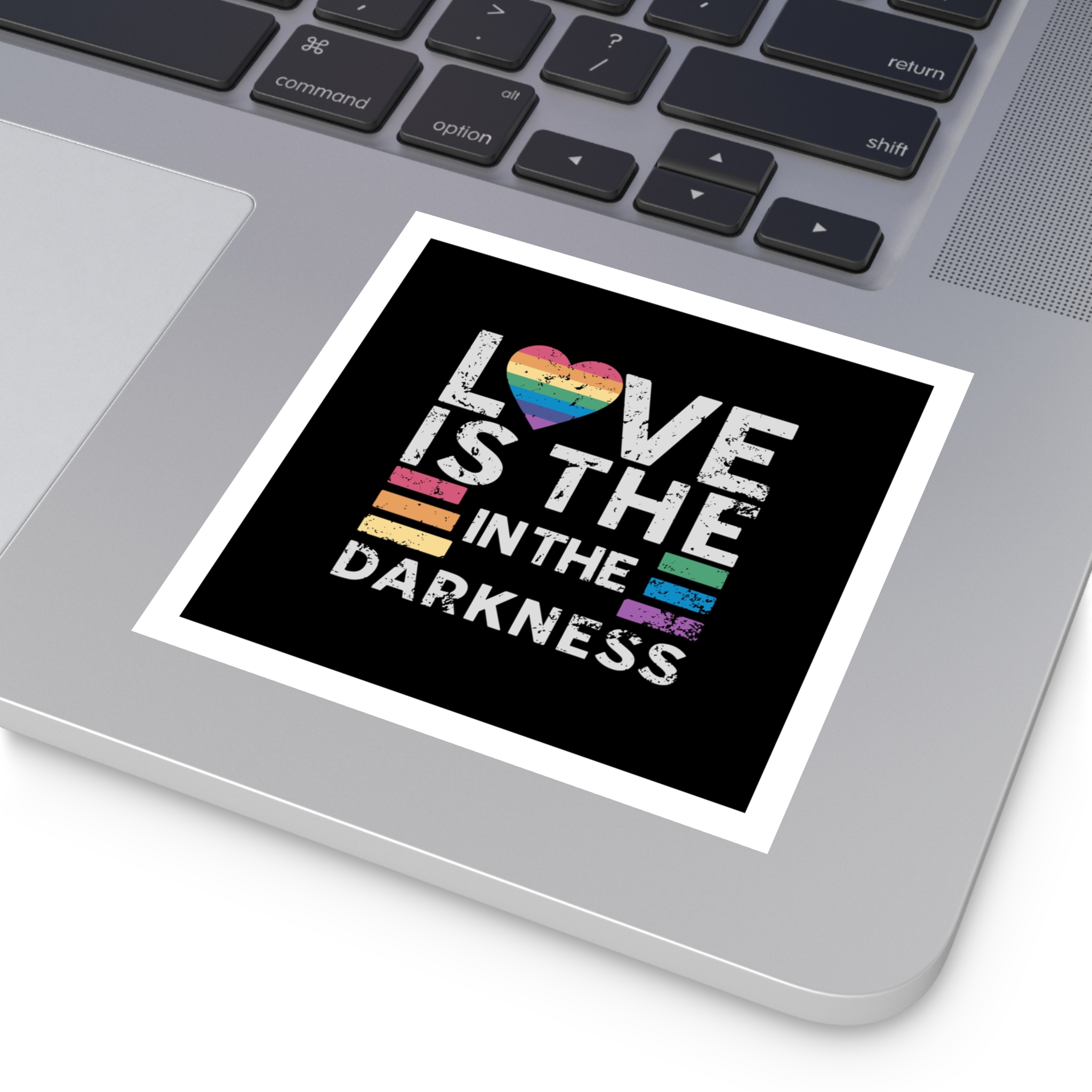 Love Is the In the Darkness Laminate Stickers Square - Image 19