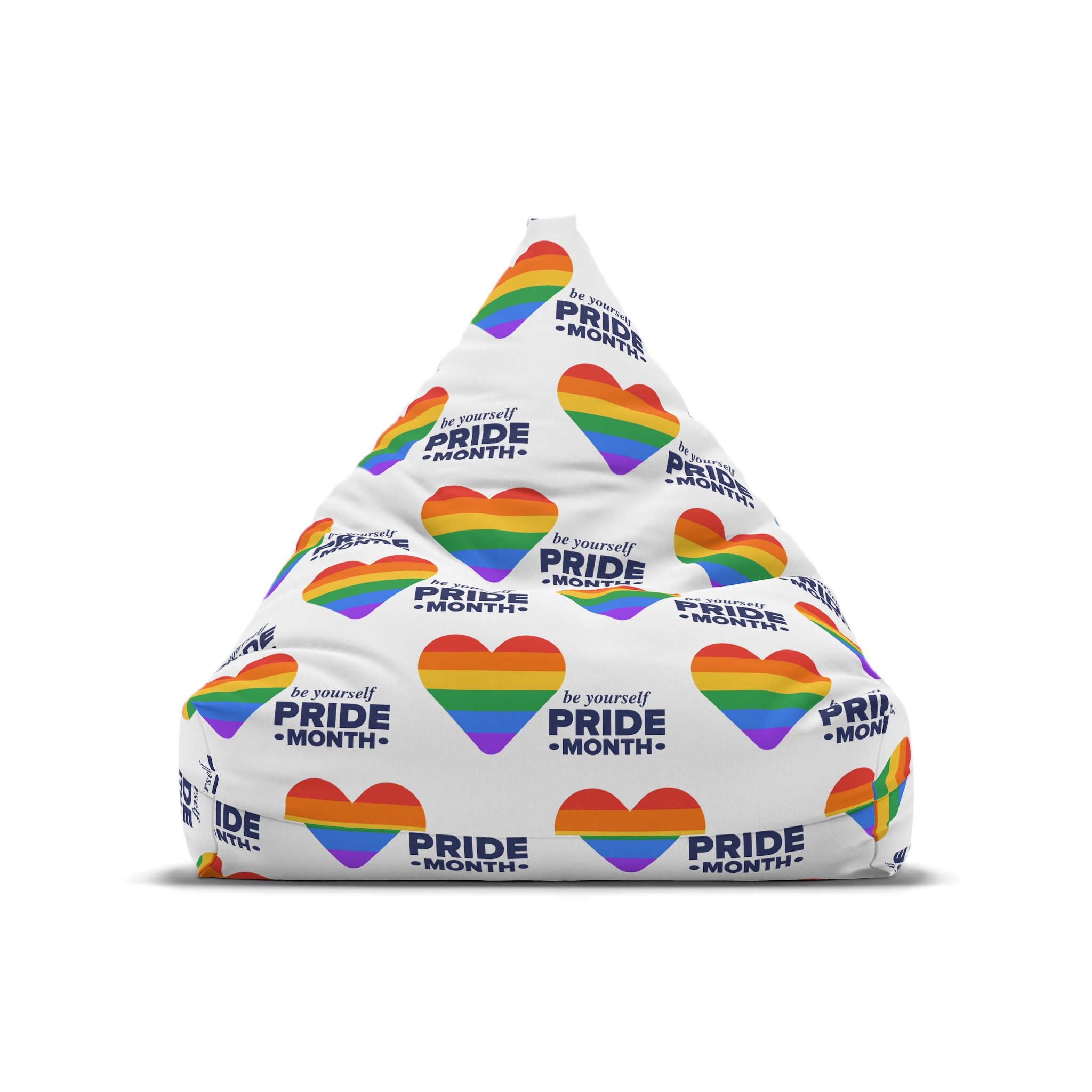 Lgbt Pride Month June Lgbt Flag Rainbow Flag Love Concept Vector Illustration Poster Bean Bag Chair Cover - Image 5