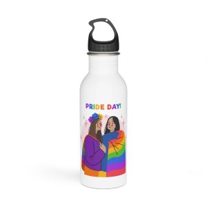 Hand Drawn Pride Day Illustration Stainless Steel Water Bottle