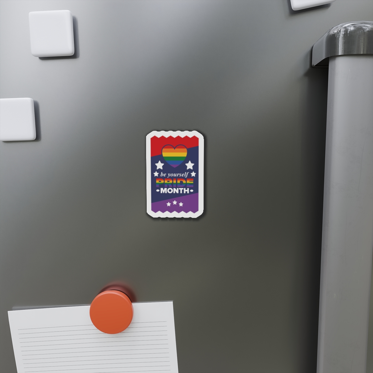 Lgbt Pride Month June Lesbian Gay Bisexual Transgender Love Lgbtq Flag Rainbow Vector Die Cut Magnets - Image 5