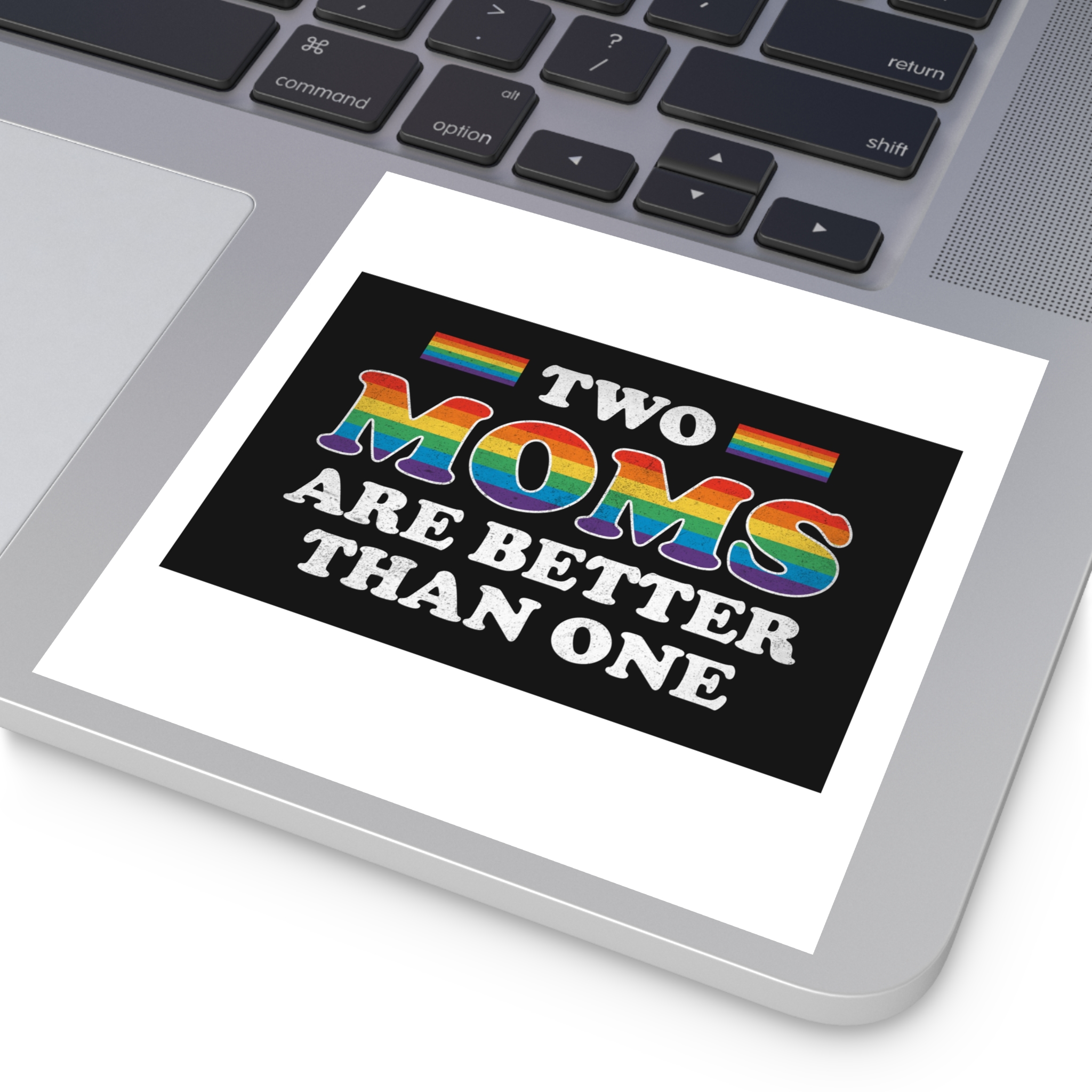 Pride Gay Rainbow Typography Vector Premium T Shirt(2) Laminate Stickers Square - Image 47