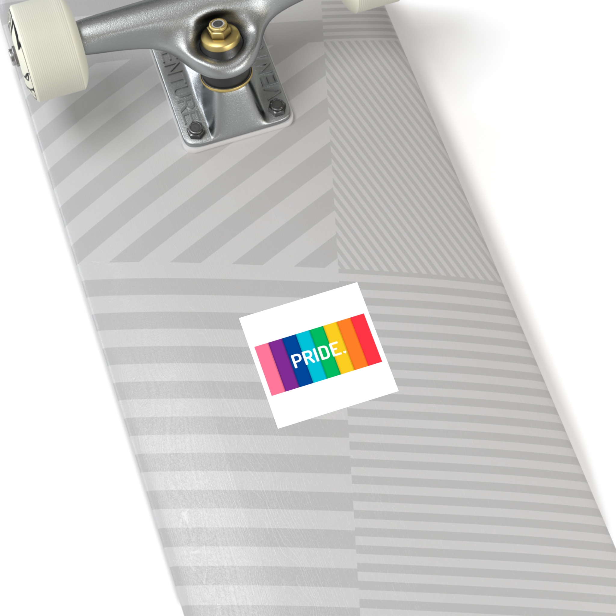 Rainbow Colored Background With Pride Concept Pride Month Laminate Stickers Square - Image 8