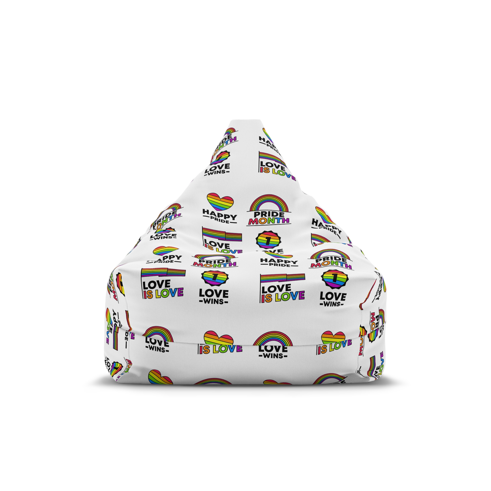 Pride Day Label Collection Bean Bag Chair Cover