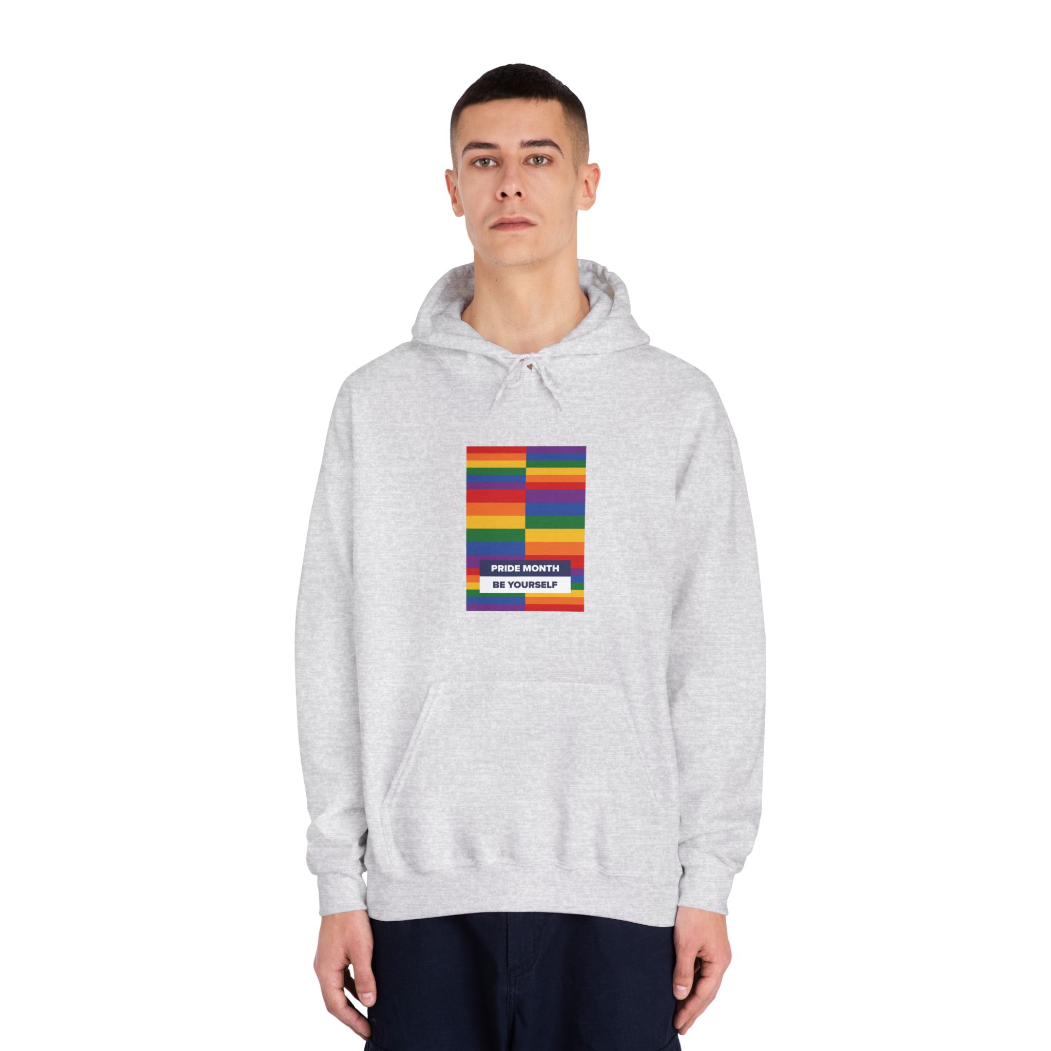 Lgbt Pride Month June Lesbian Gay Bisexual Transgender Lgbtq Flag Rainbow Vector(3) Unisex Dryblend Hooded Sweatshirt - Image 7