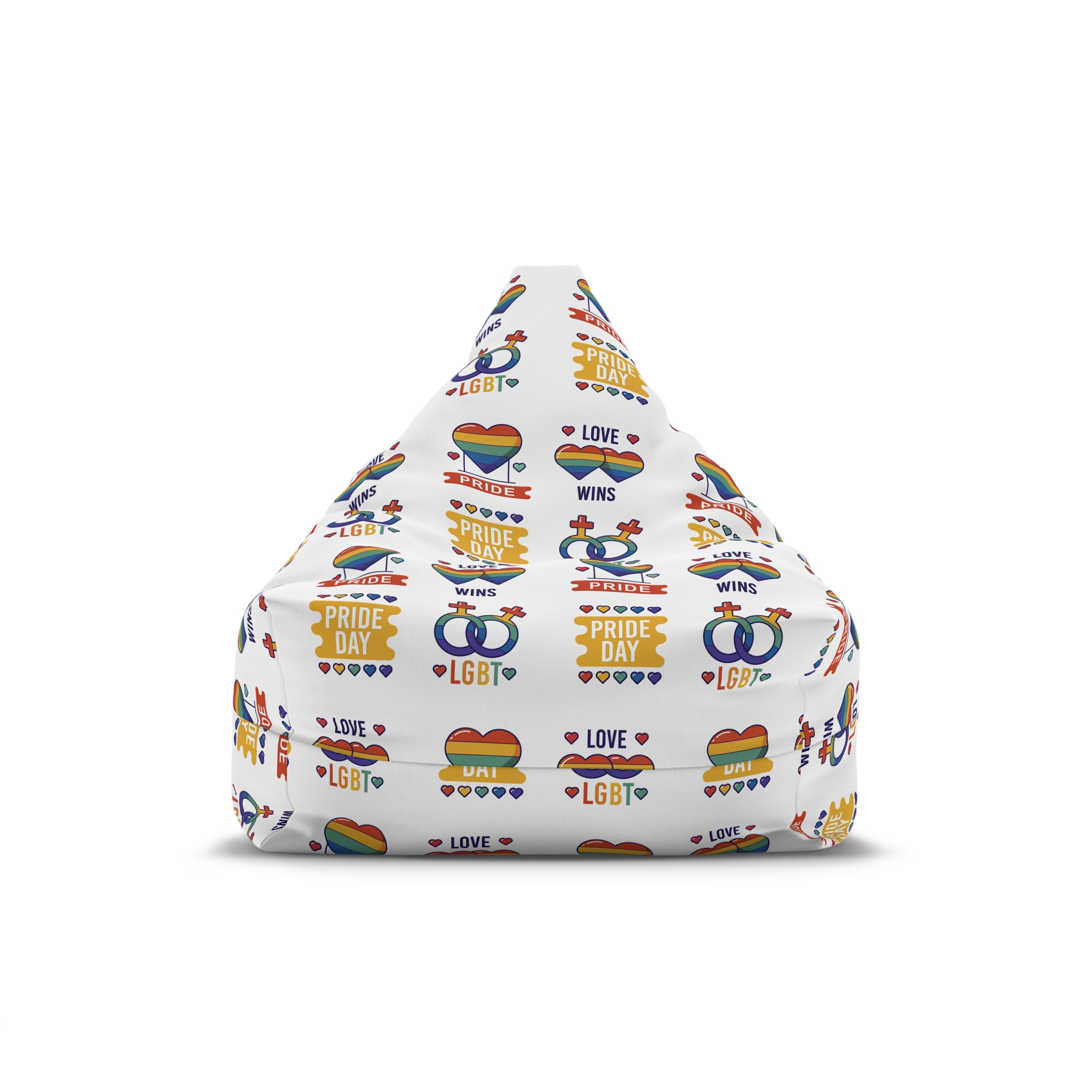 Pride Day Label Collection Concept Bean Bag Chair Cover