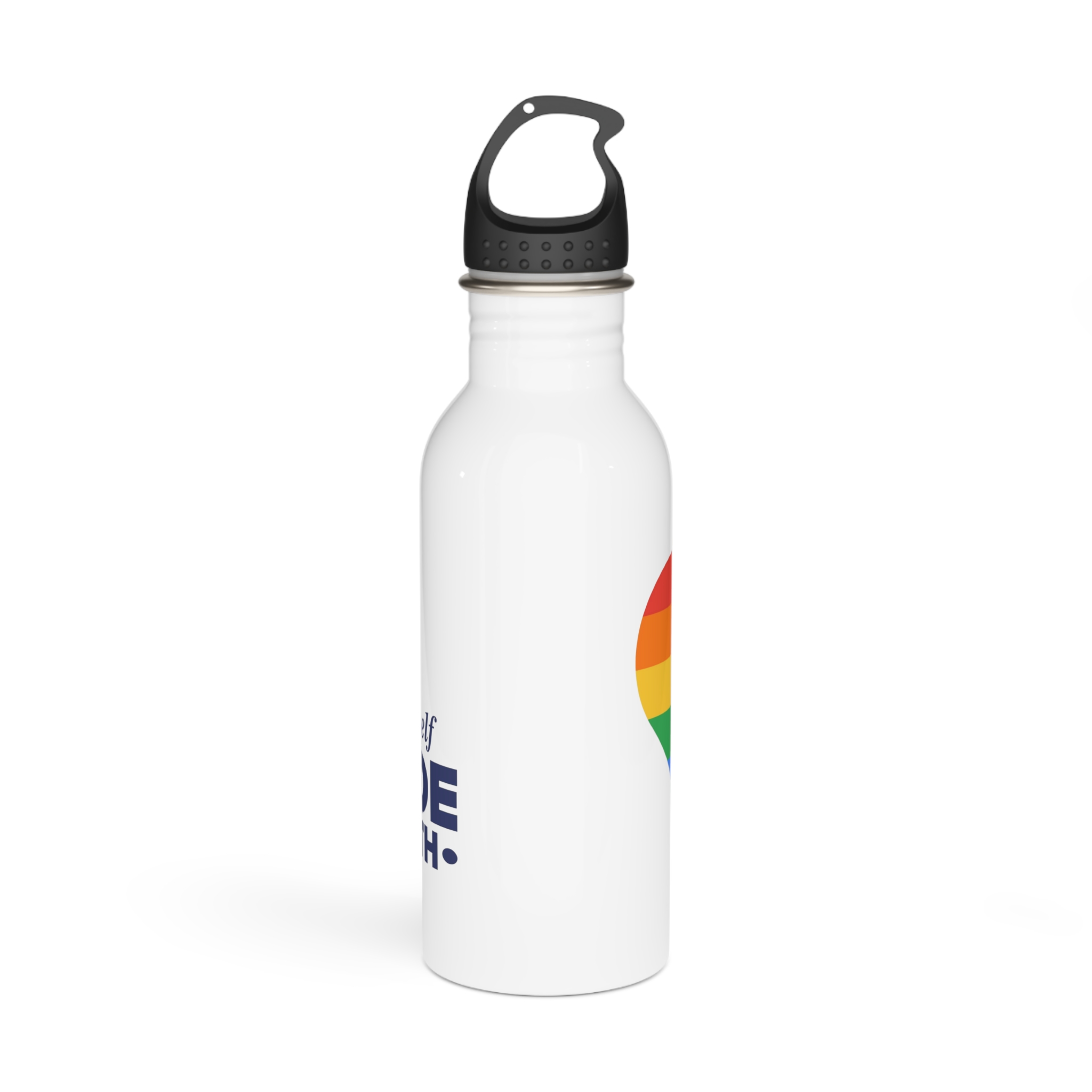 Lgbt Pride Month June Lgbt Flag Rainbow Flag Love Concept Vector Illustration Poster Stainless Steel Water Bottle - Image 3