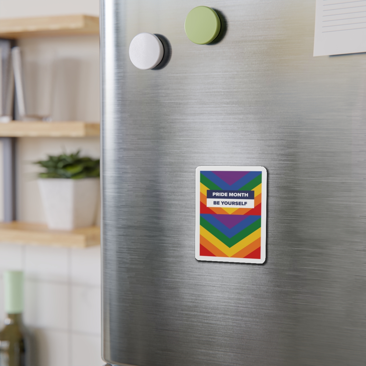 Lgbt Pride Month June Lesbian Gay Bisexual Transgender Lgbtq Flag Rainbow Vector(1)2 Die Cut Magnets - Image 6