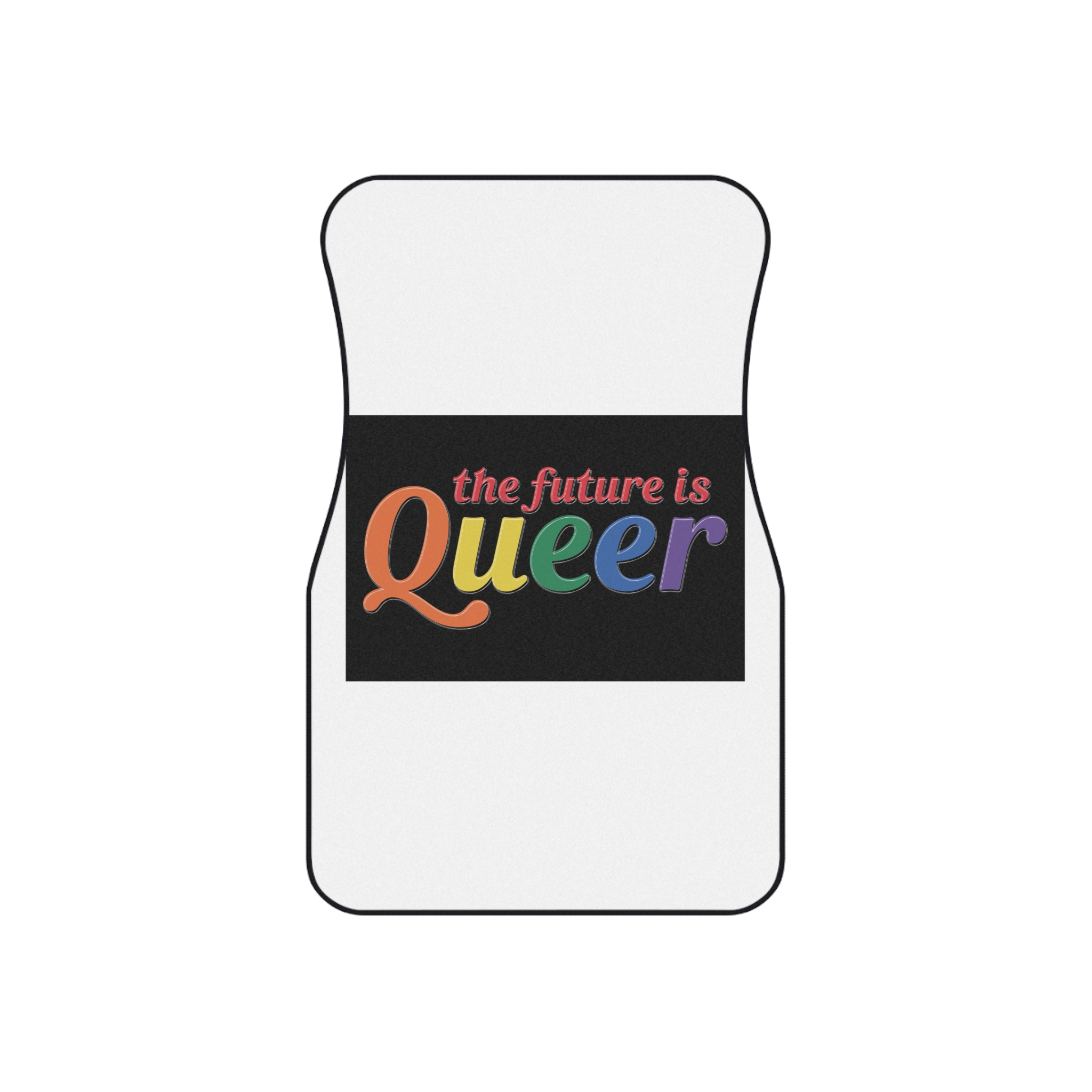 Pride Lgbtq Gay Typography Vector Tshirt Design(5) Car Mats Set Of 4 - Image 2