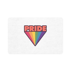 Pride With Rainbow1 Pet Food Mat 12x18