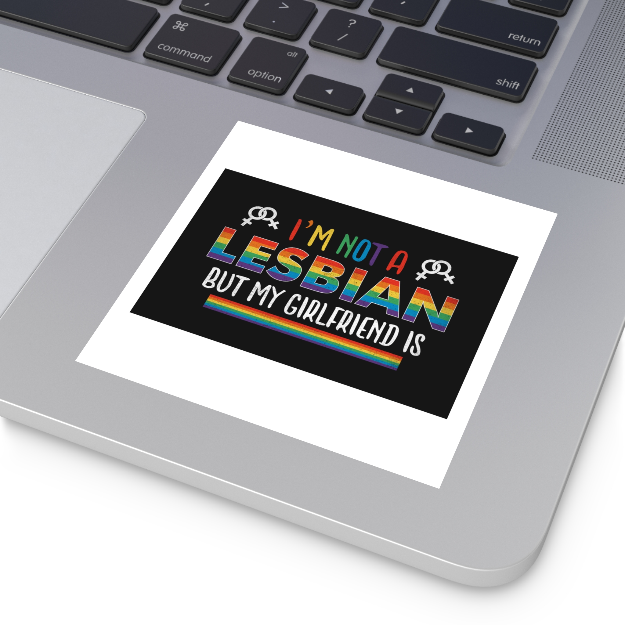 Pride Gay Rainbow Typography Vector Premium T Shirt(4) Laminate Stickers Square - Image 27