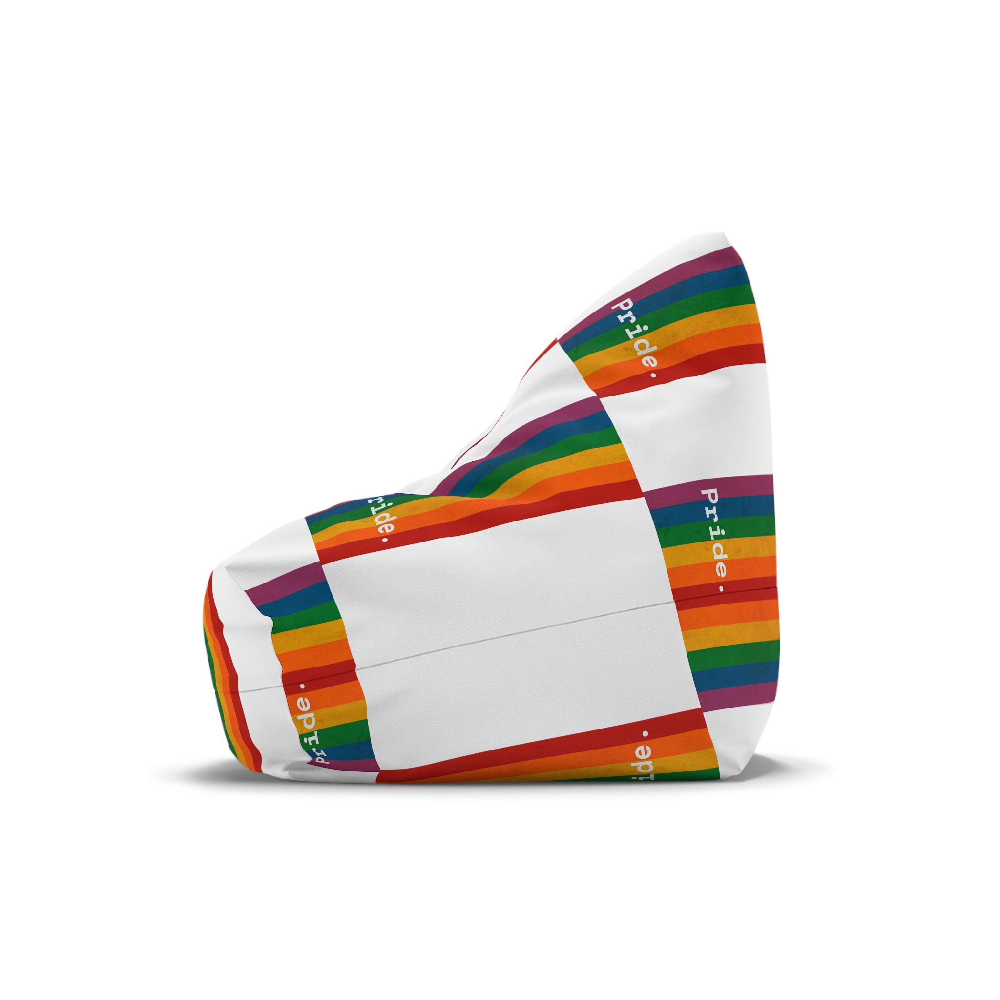 Poster With Rainbow Pride Concept Bean Bag Chair Cover - Image 4
